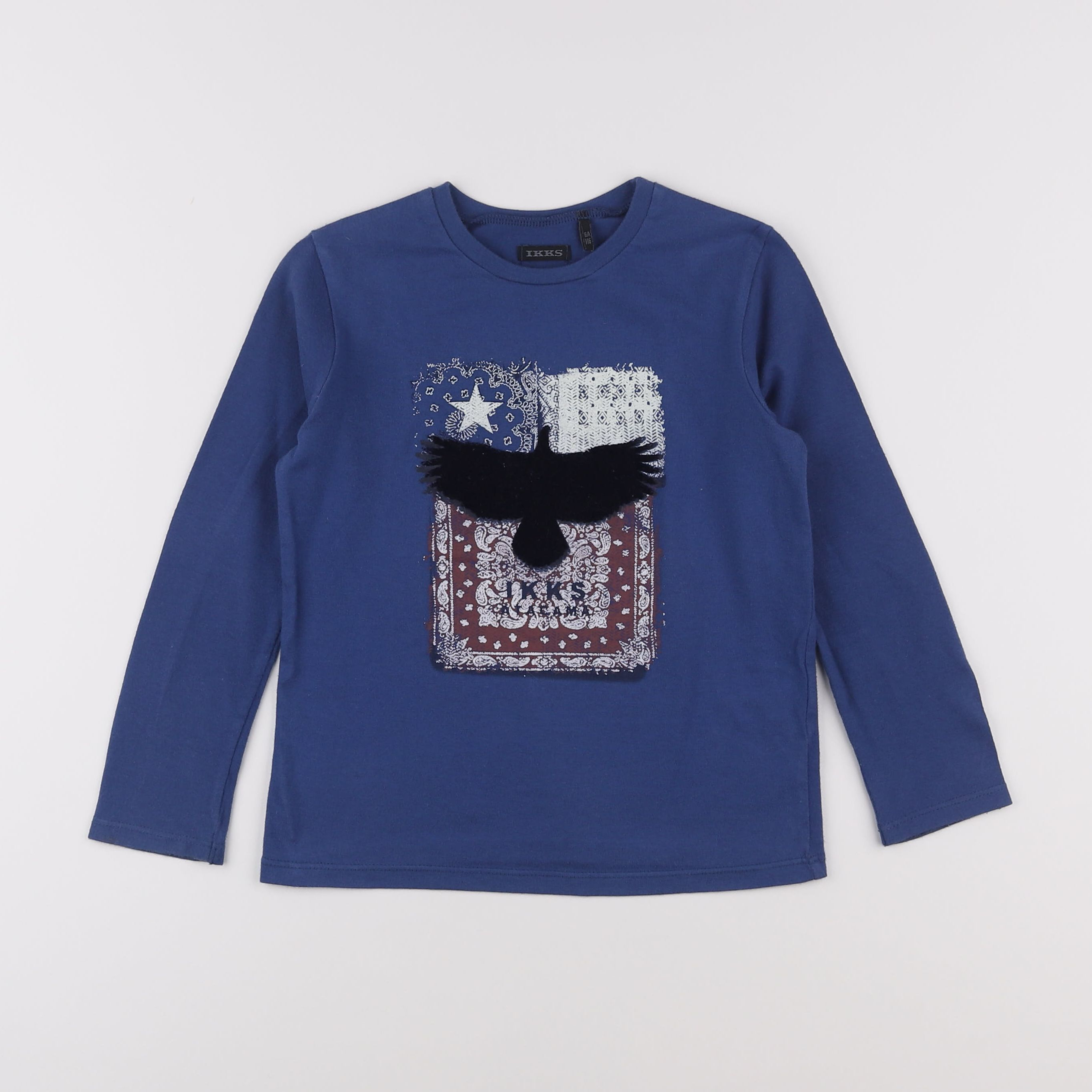 IKKS - tee-shirt bleu - 6 ans