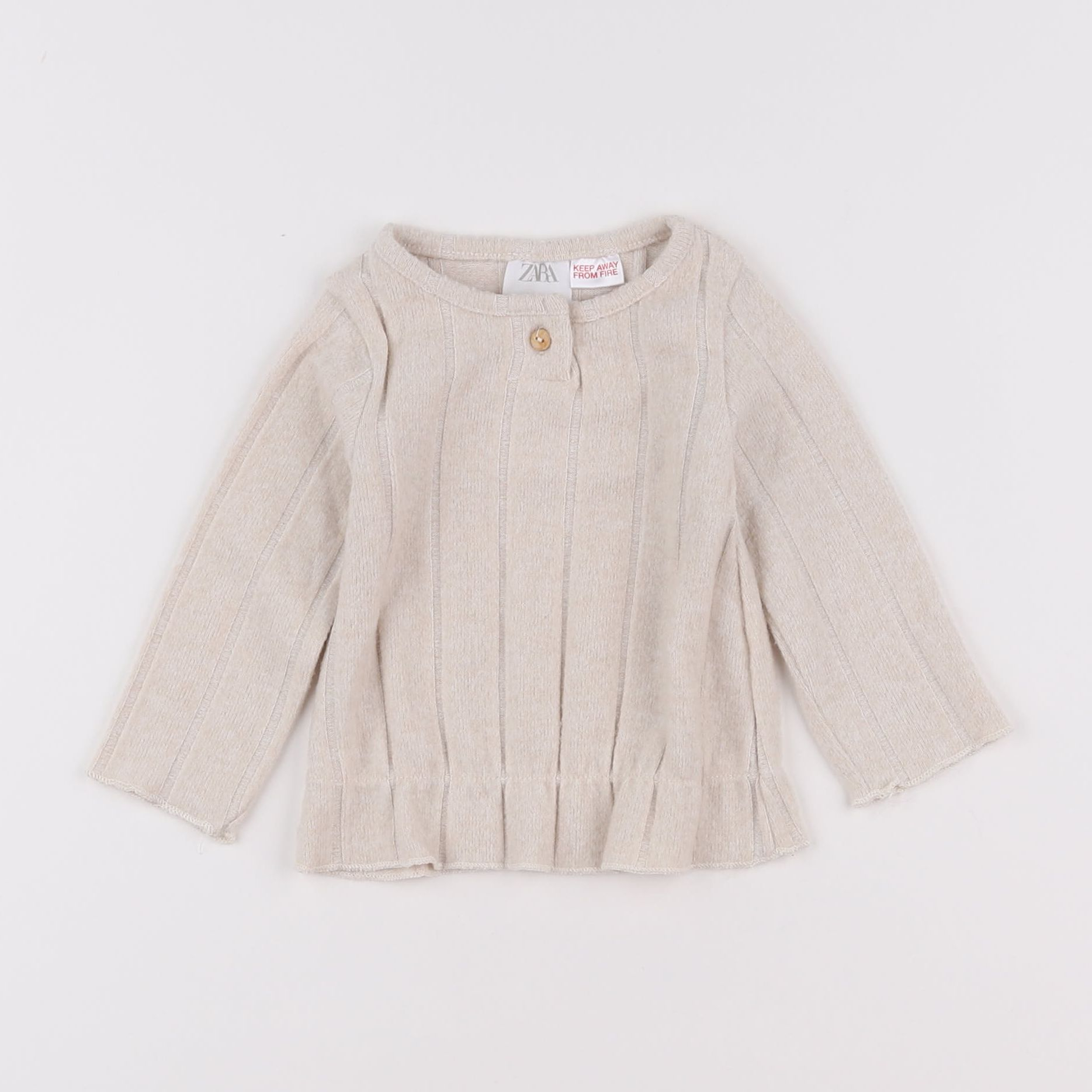 Zara - pull beige - 3/6 mois