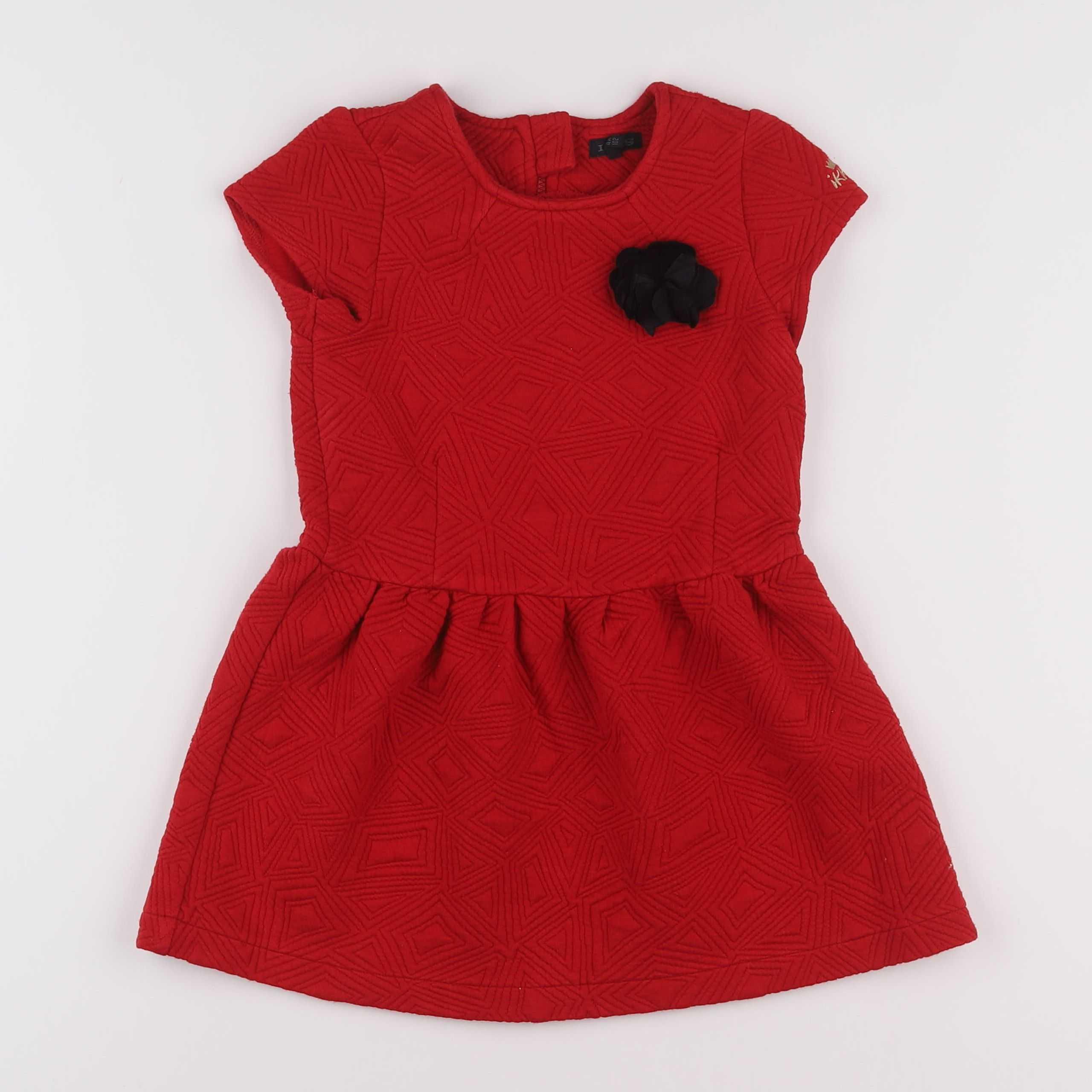 IKKS - robe rouge - 4 ans