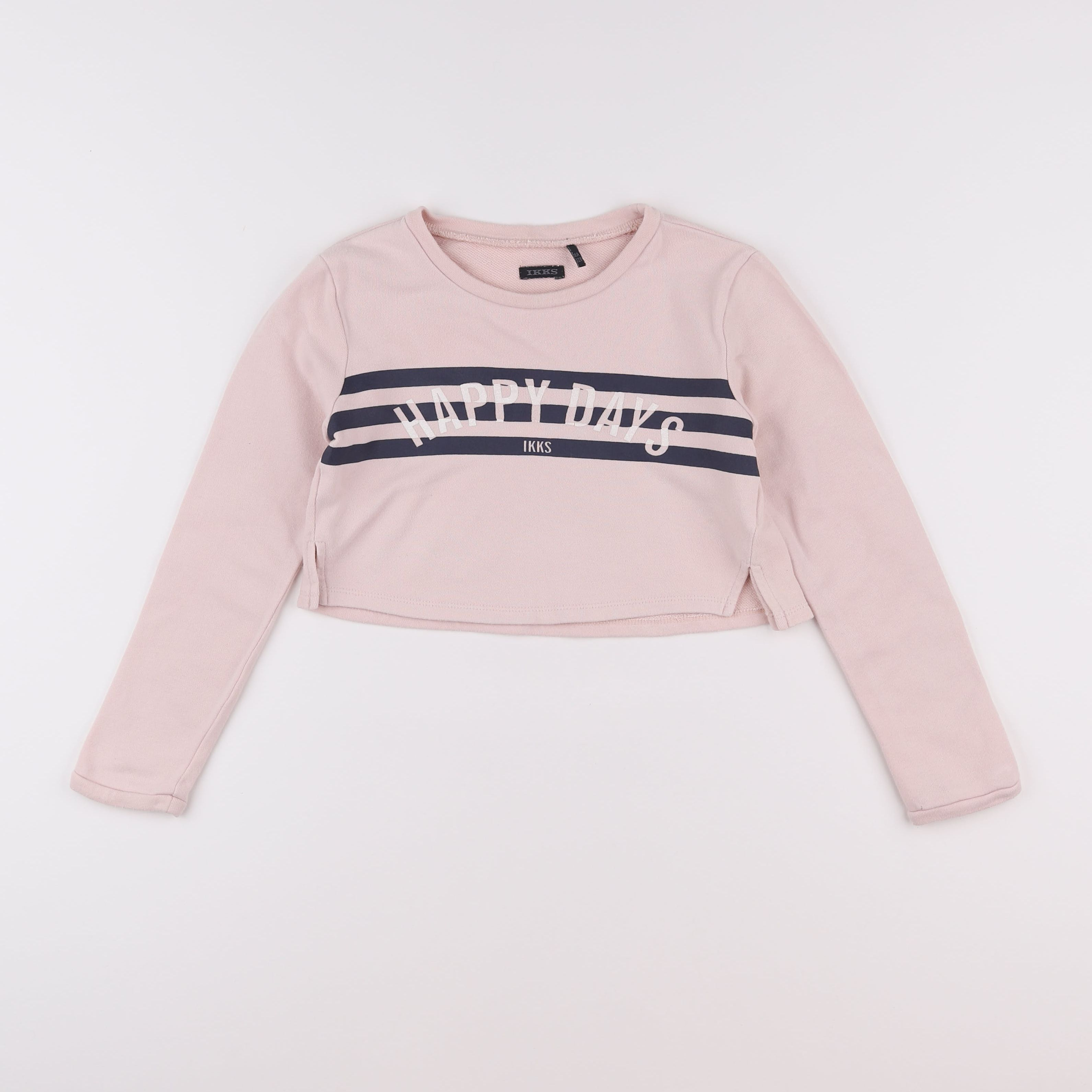 IKKS - sweat court rose - 8 ans