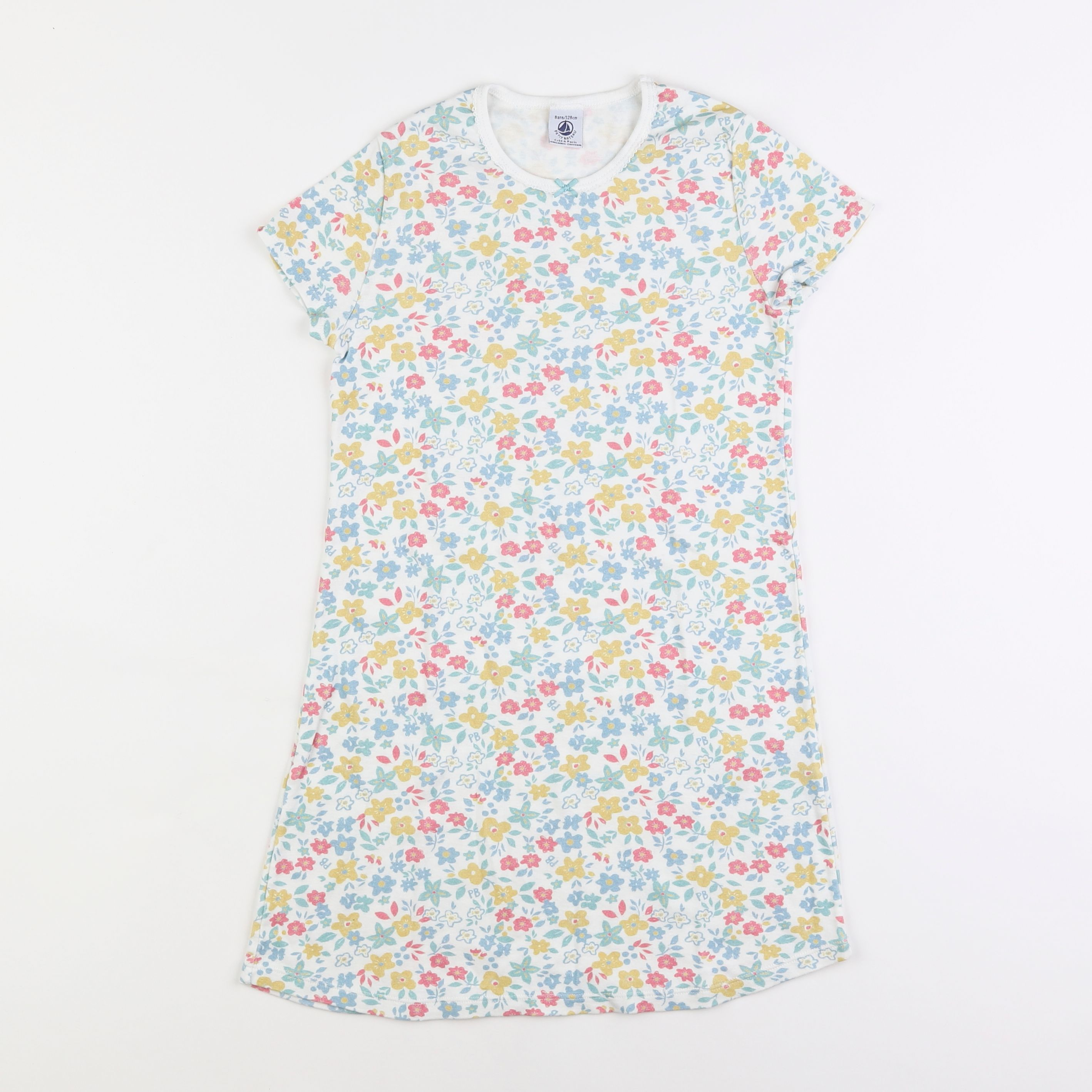 Petit Bateau - chemise de nuit coton multicolore - 8 ans