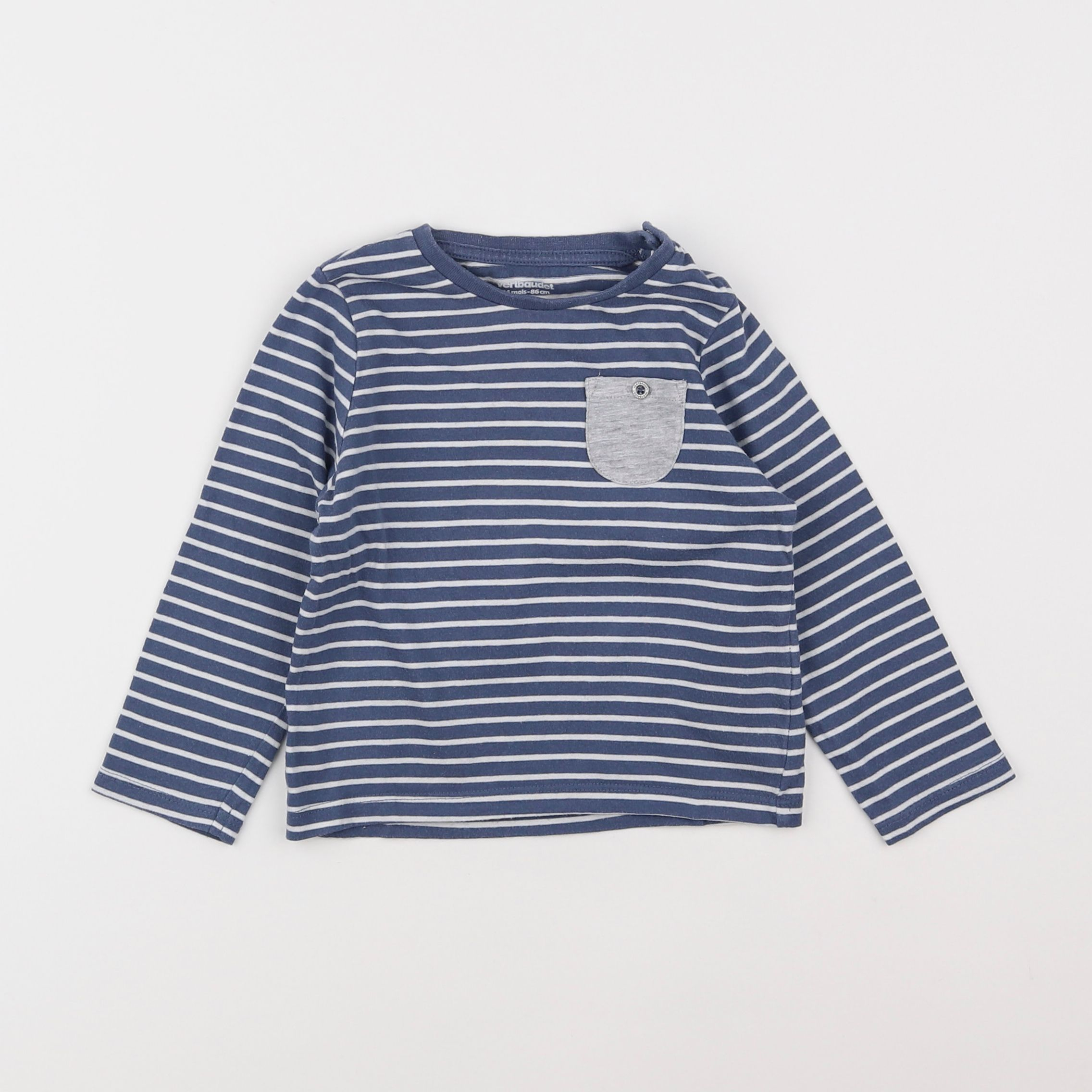 Vertbaudet - tee-shirt bleu - 2 ans