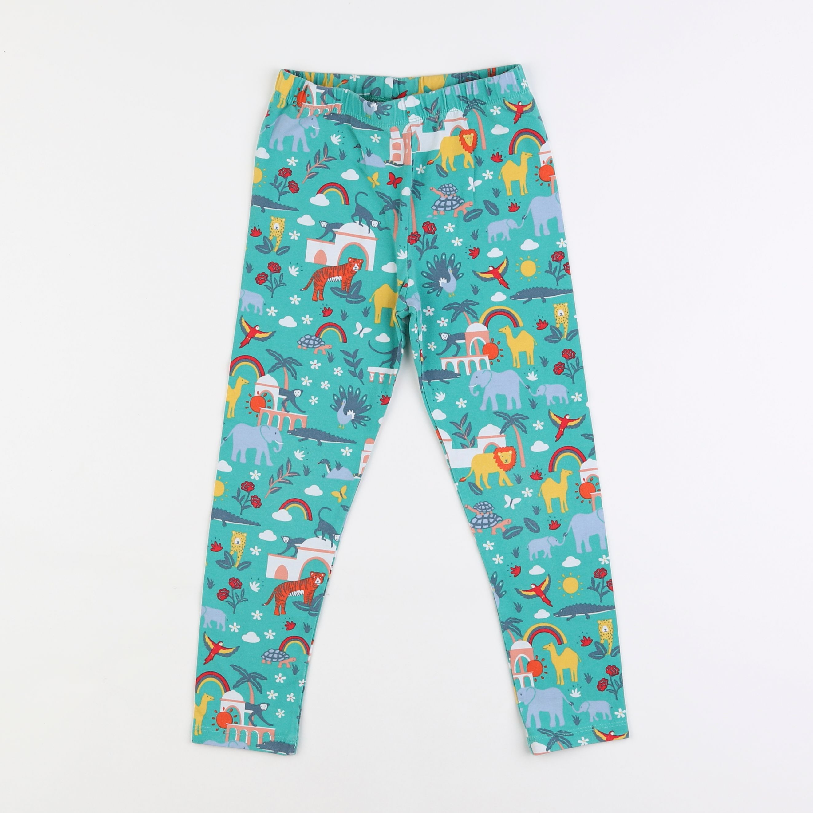 Frugi - legging vert - 5/6 ans