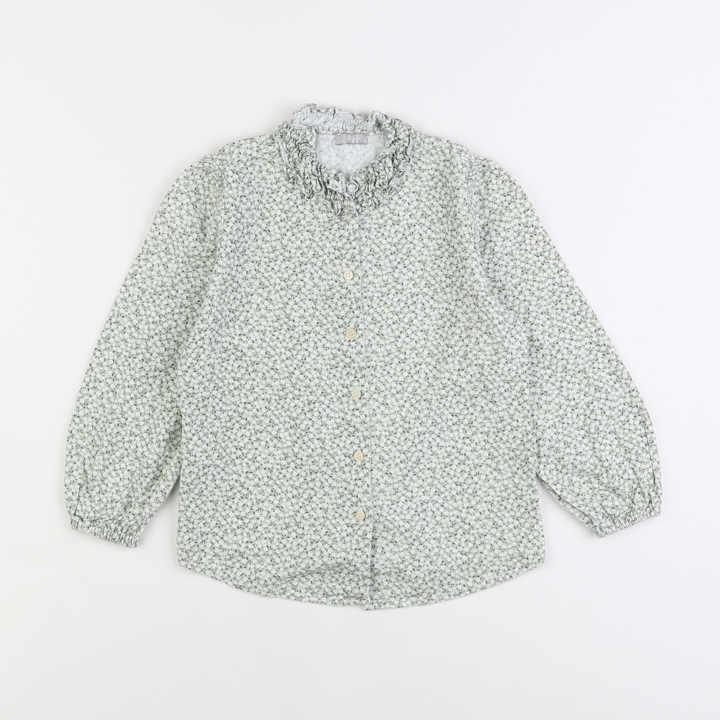 Il Gufo - blouse vert - 6 ans