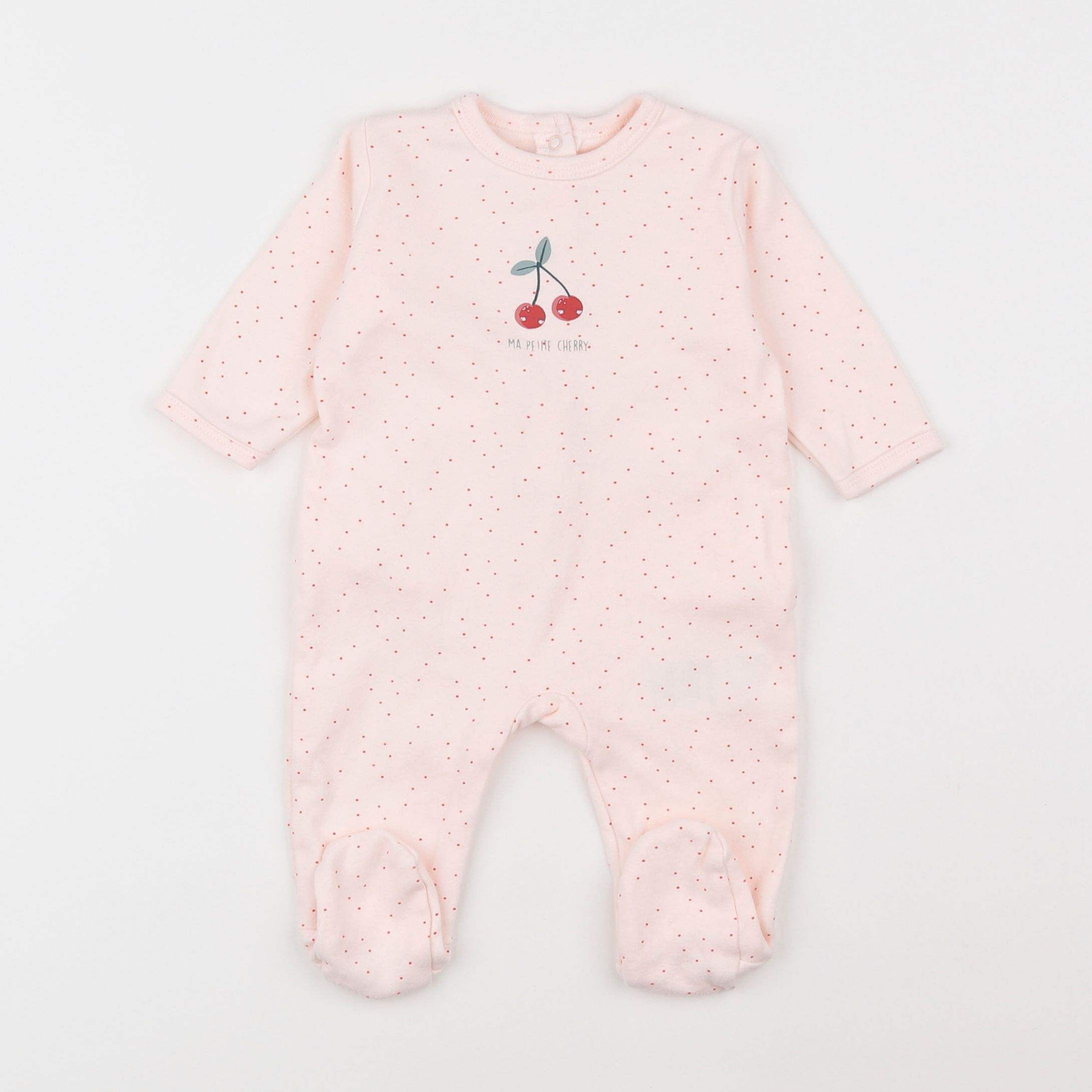 Vertbaudet - pyjama coton rose - 3 mois