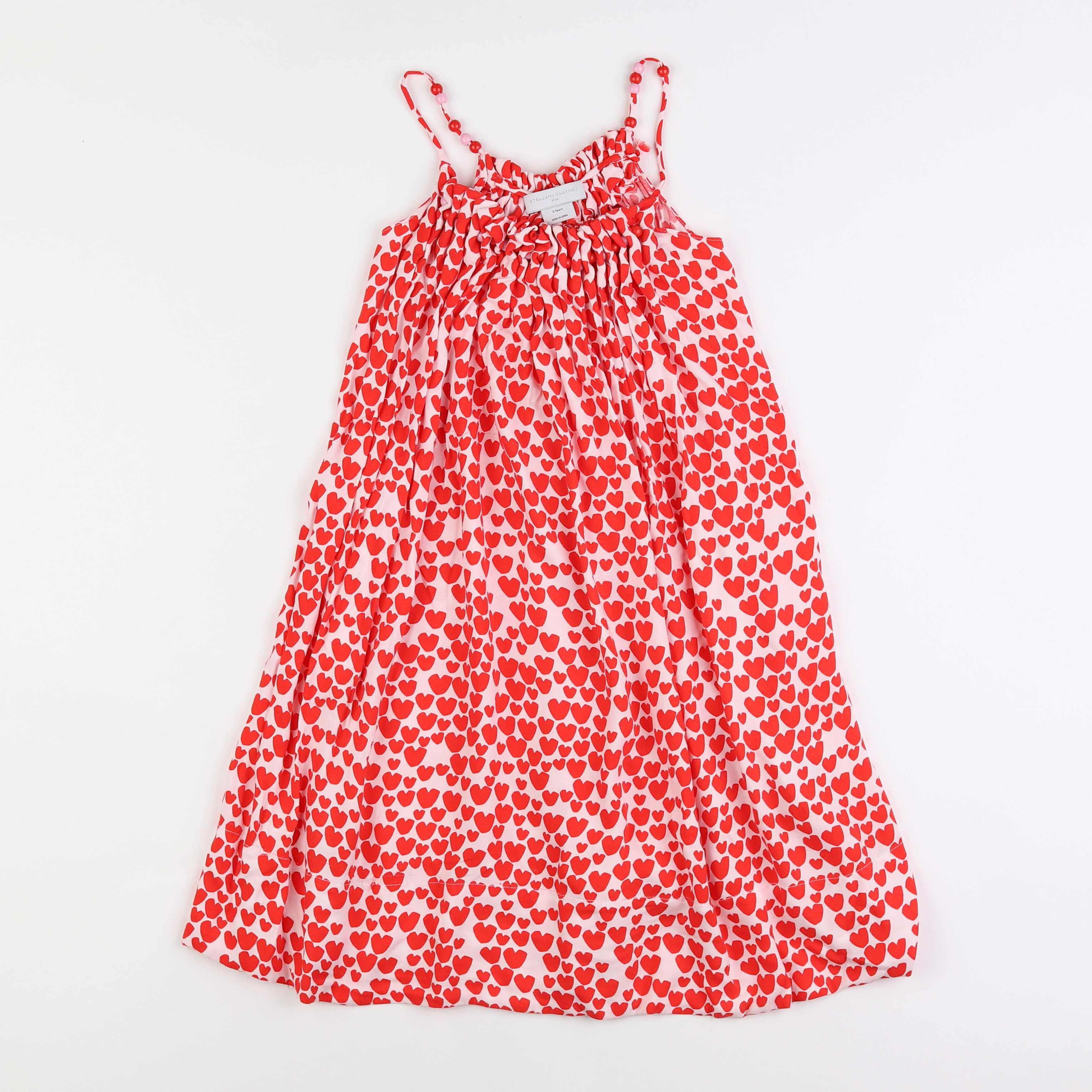 Stella McCartney Kids - robe blanc, rouge - 5 ans