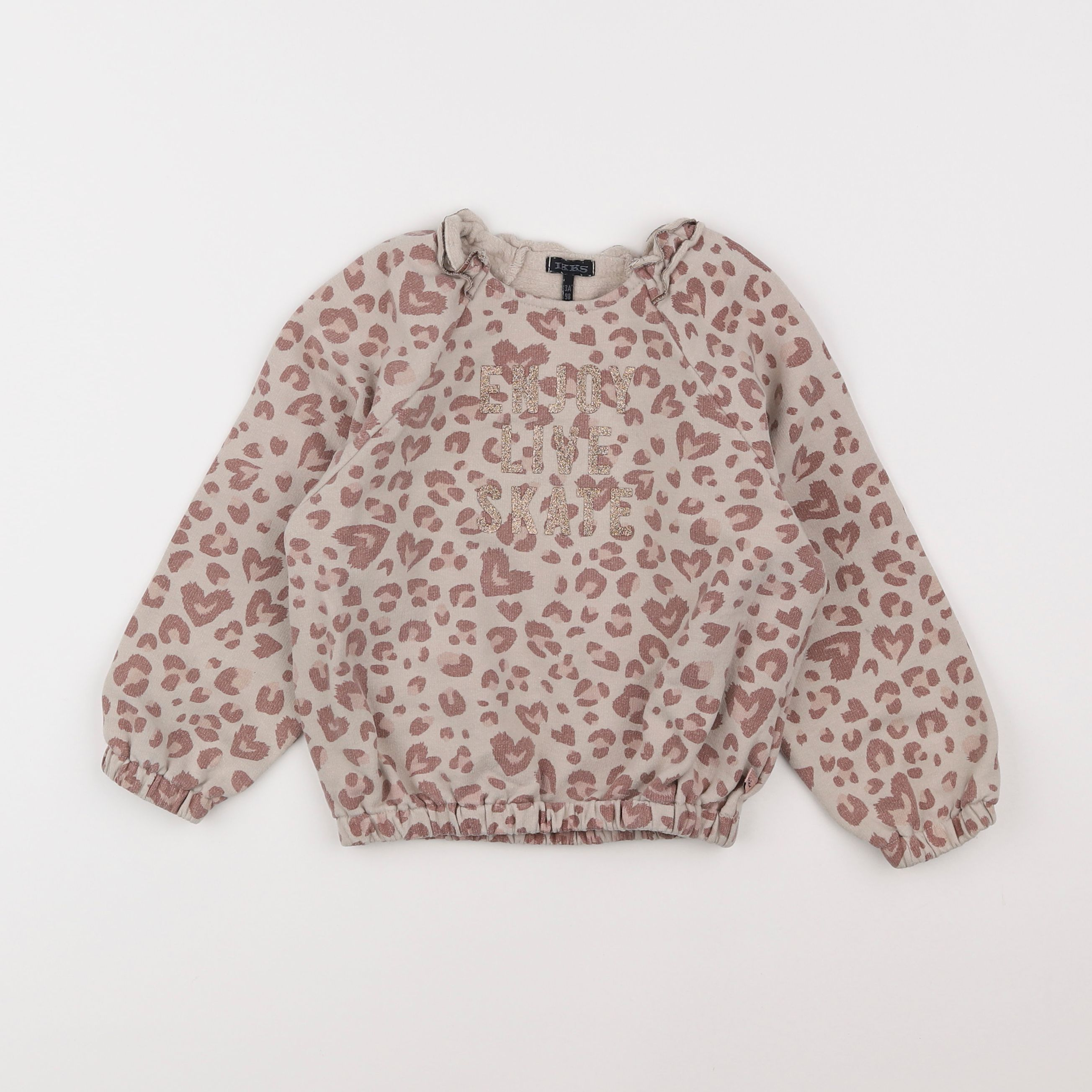 IKKS - sweat or, marron - 3 ans