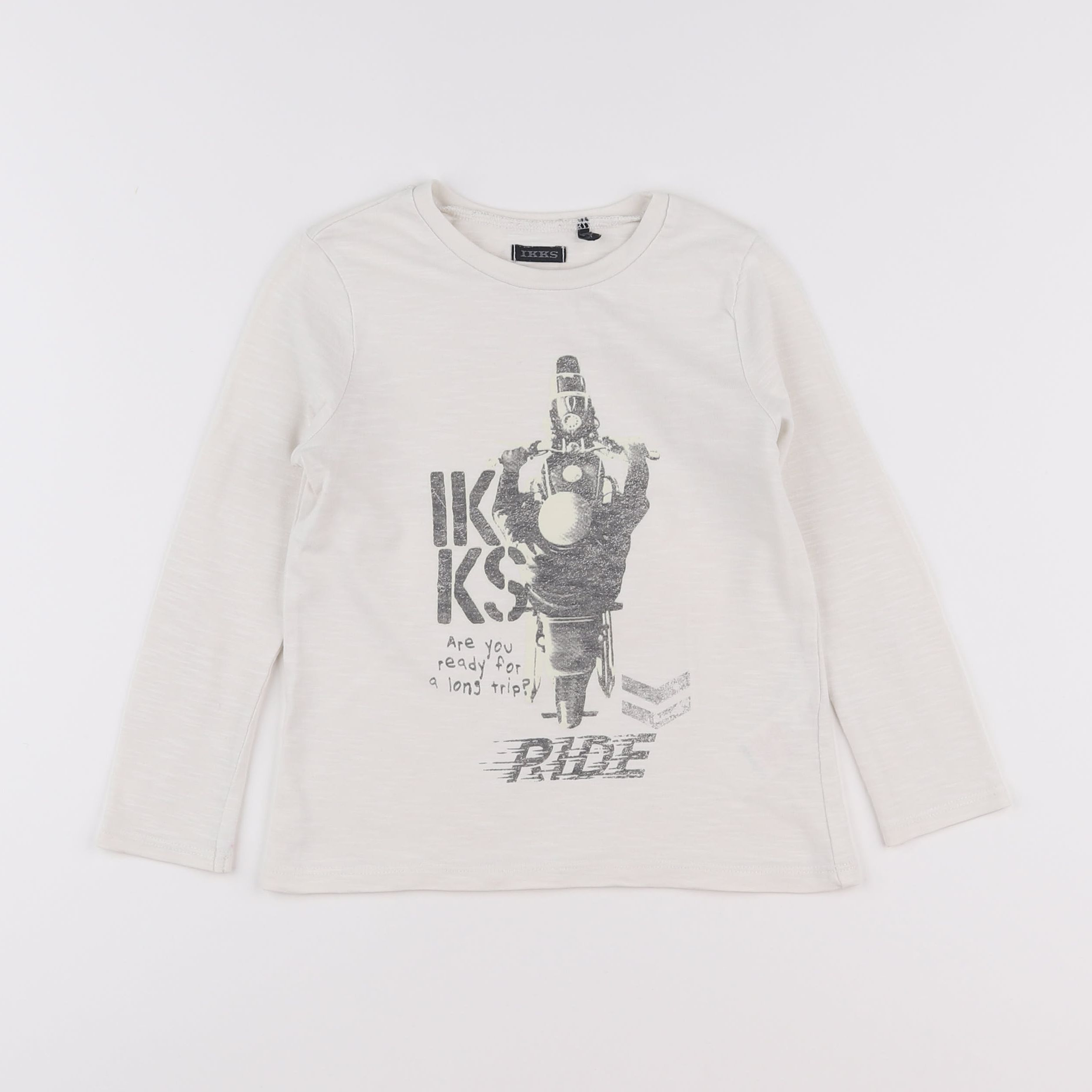 IKKS - tee-shirt beige - 4 ans