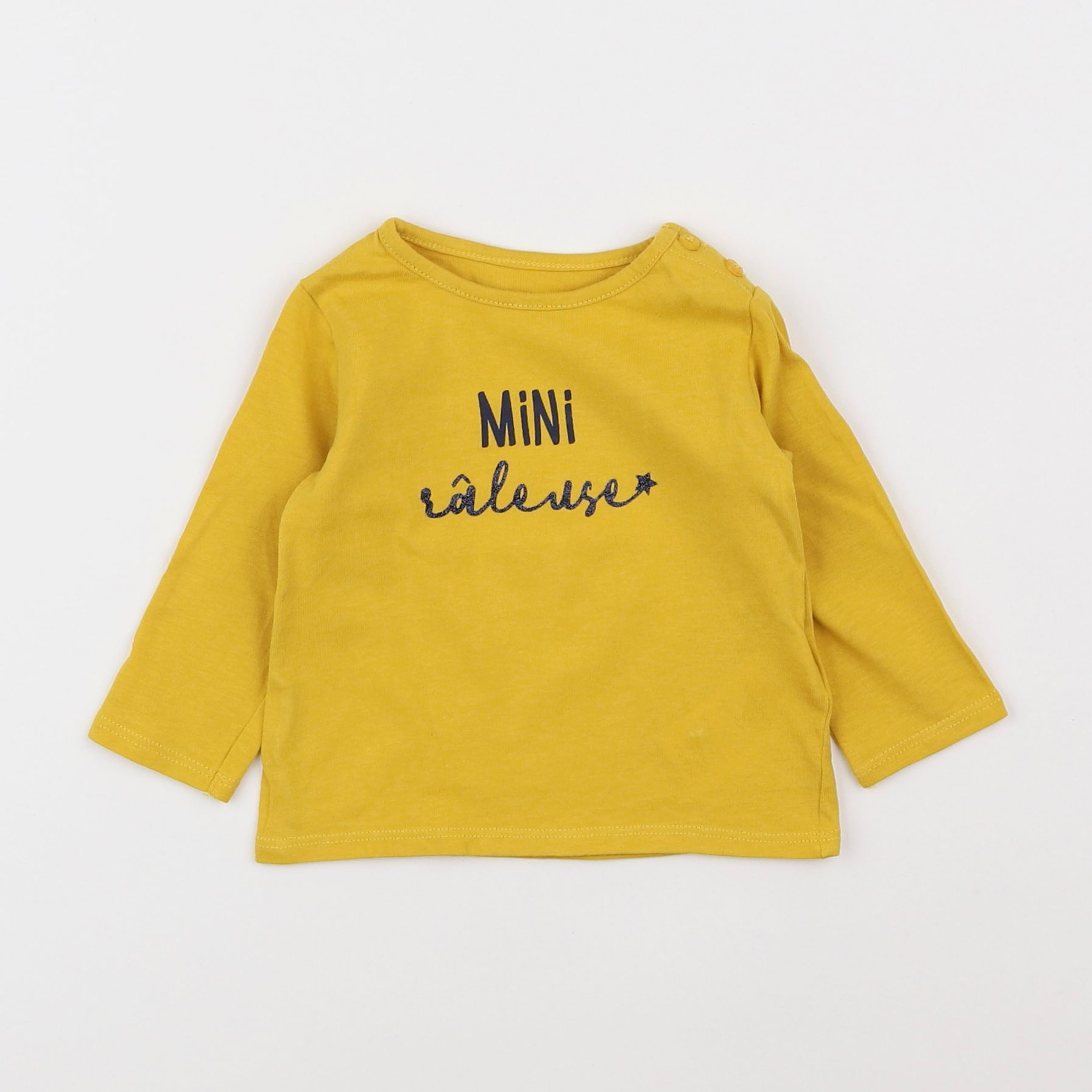 Vertbaudet - tee-shirt jaune - 3 mois