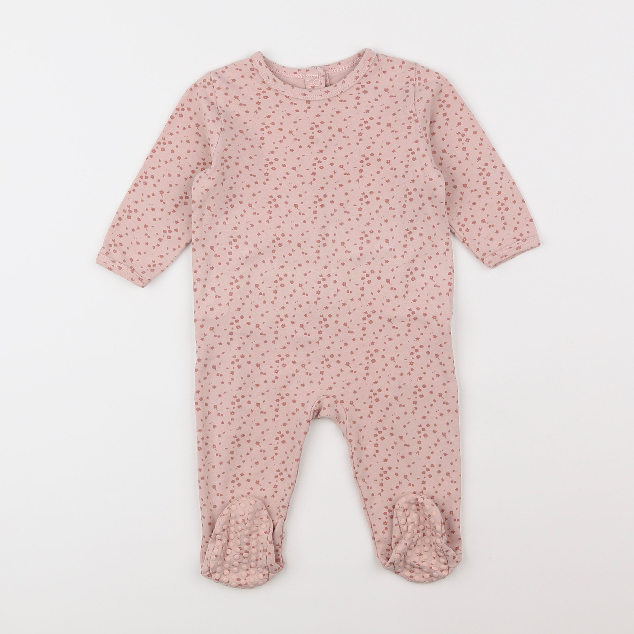 Vertbaudet - pyjama coton rose - 9 mois