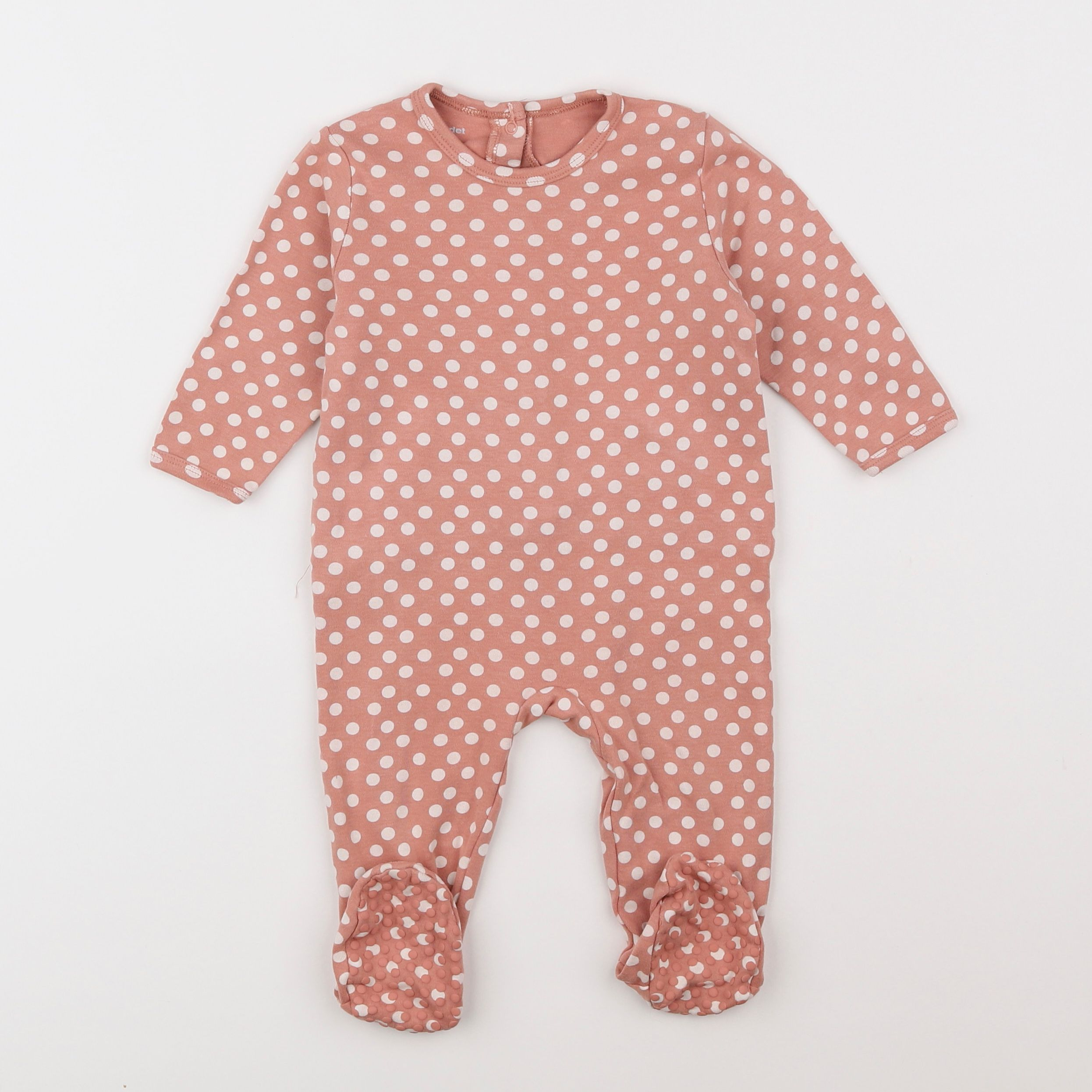 Vertbaudet - pyjama coton rose - 9 mois