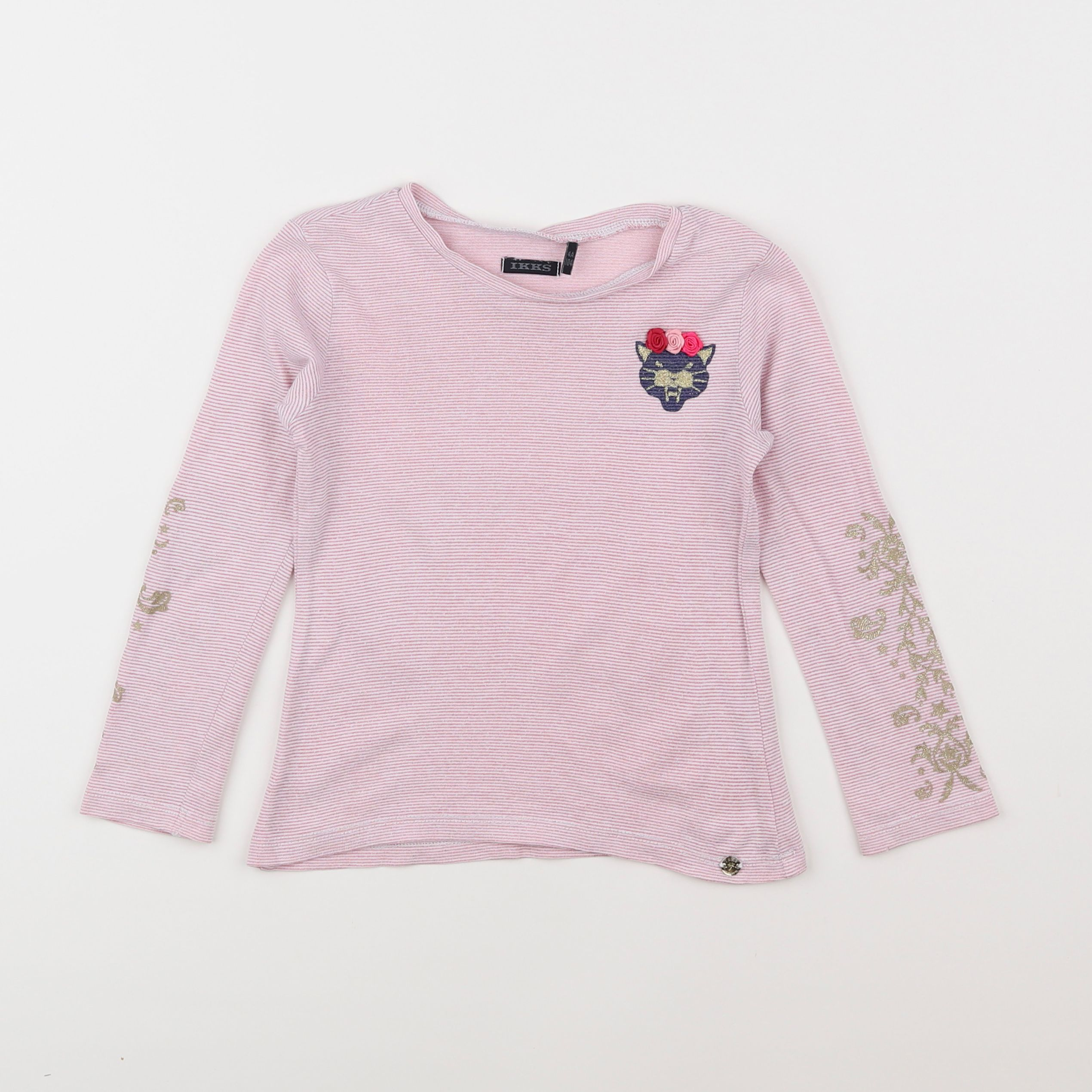 IKKS - tee-shirt rose - 4 ans