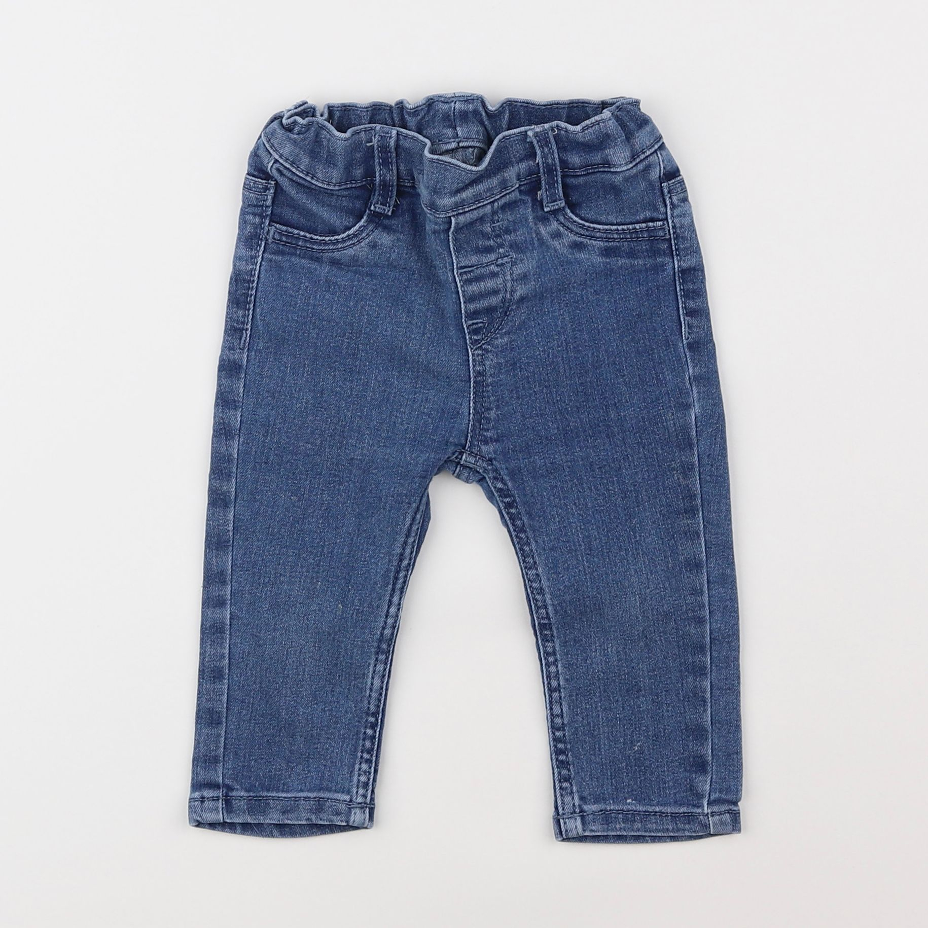 H&M - jean bleu - 6/9 mois