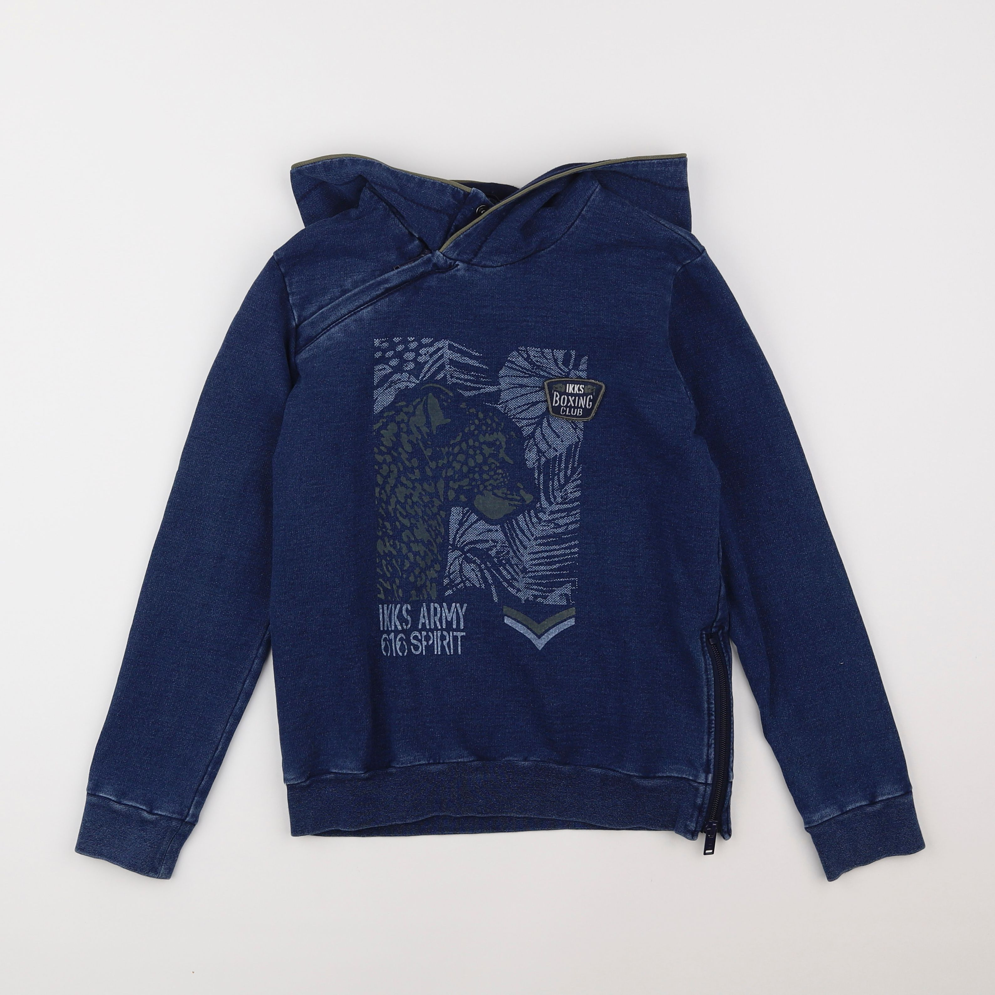 IKKS - sweat bleu - 10 ans