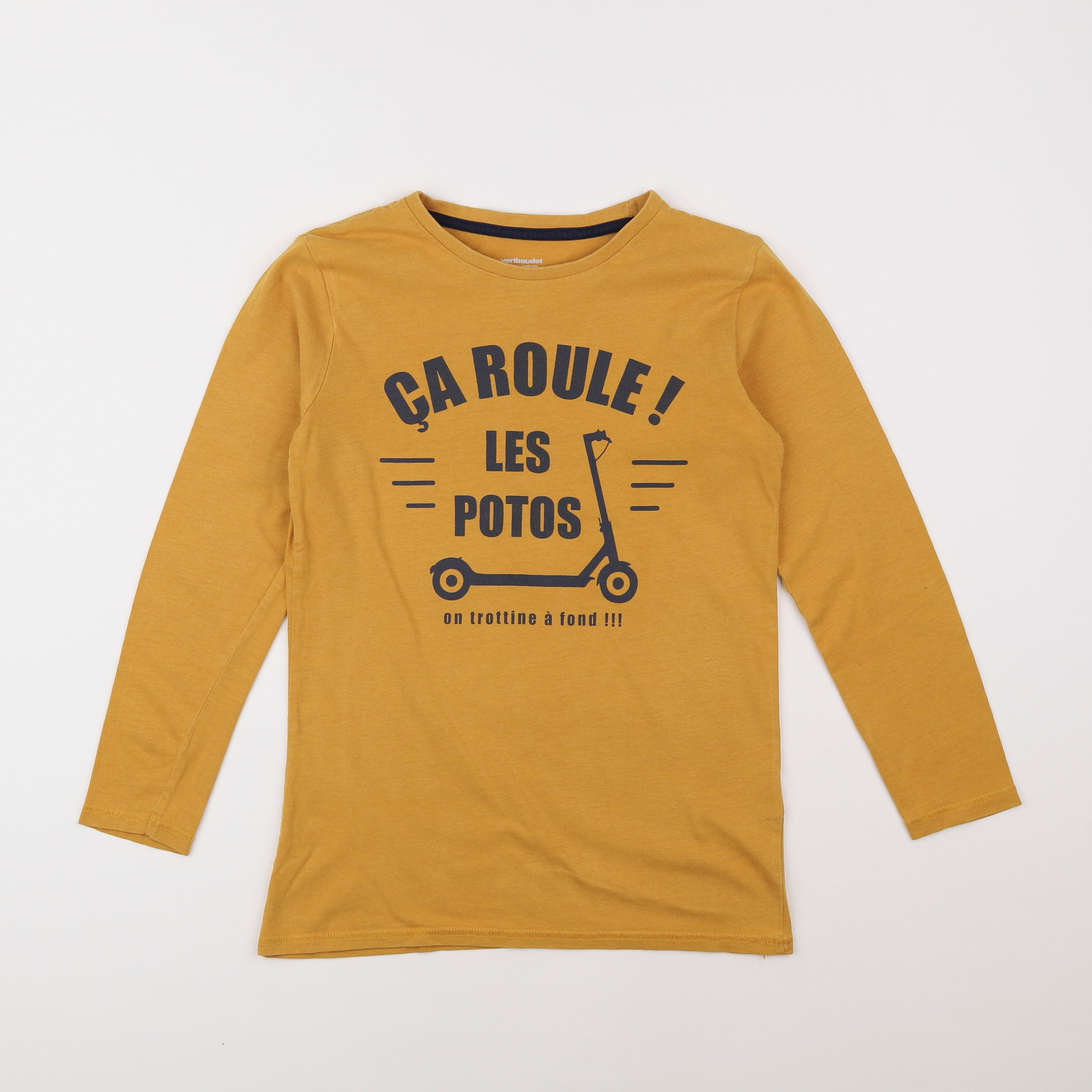 Vertbaudet - tee-shirt jaune - 10 ans