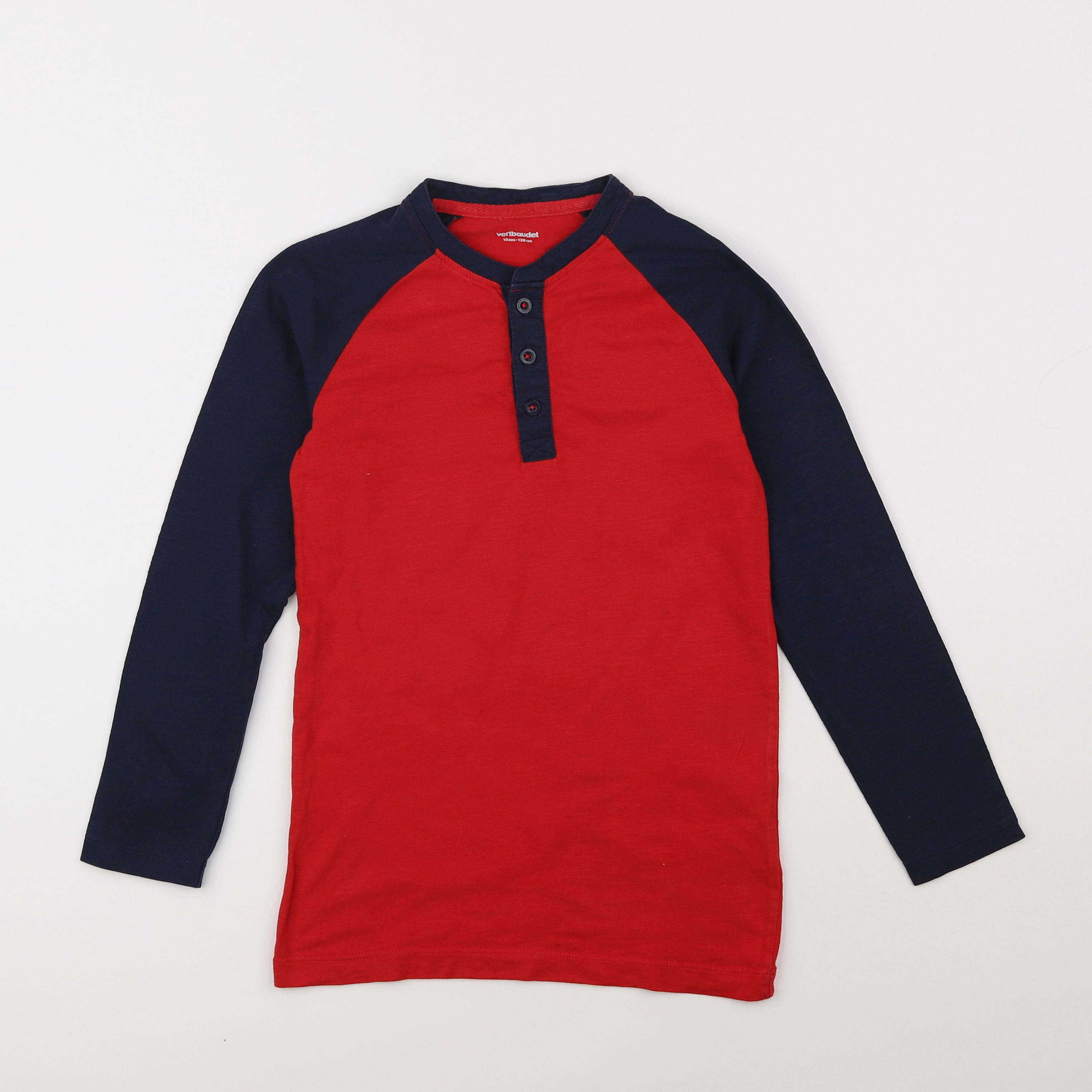 Vertbaudet - tee-shirt rouge - 10 ans