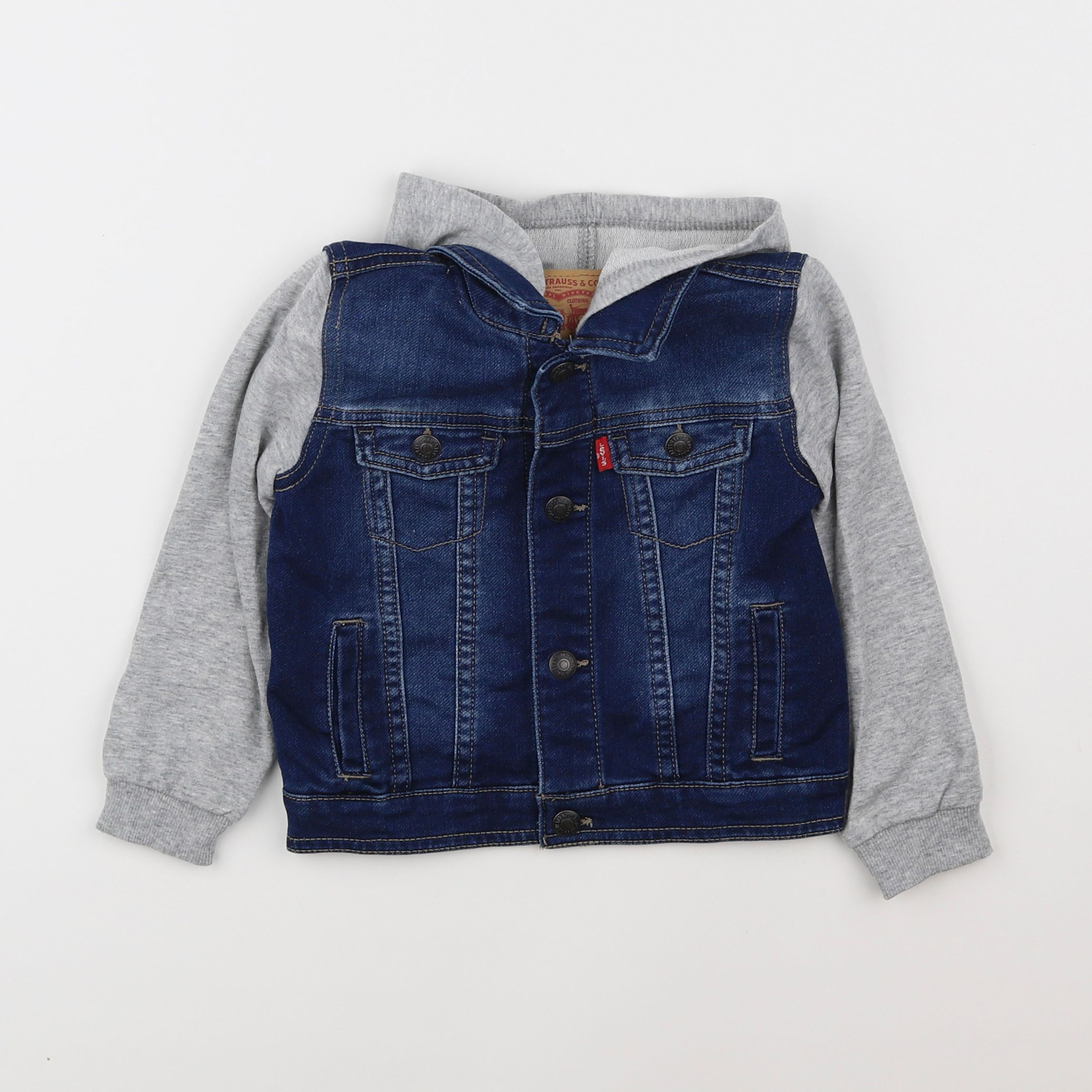 Levi's - veste bleu, gris - 2 ans