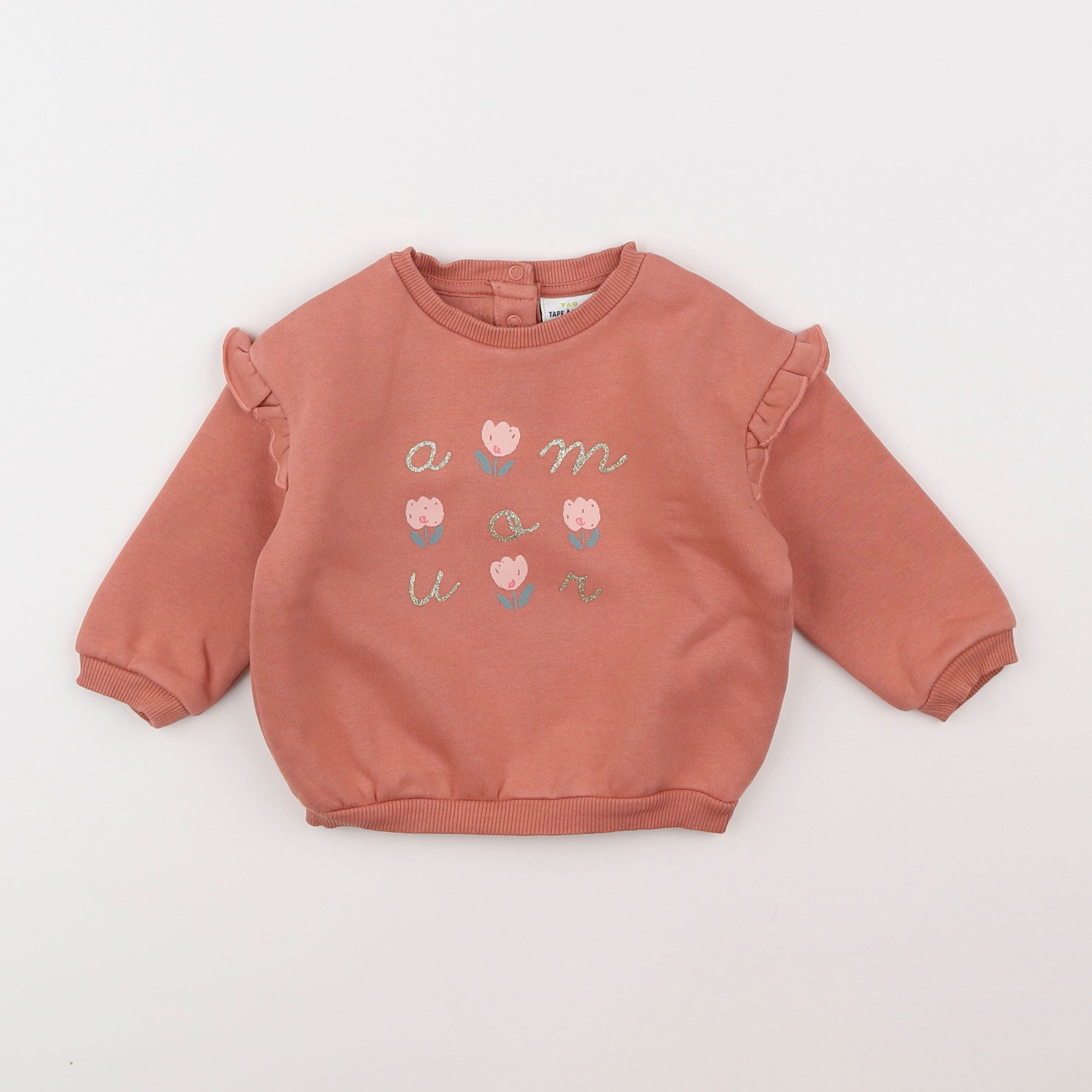 Tape à l'oeil - sweat rose - 9 mois