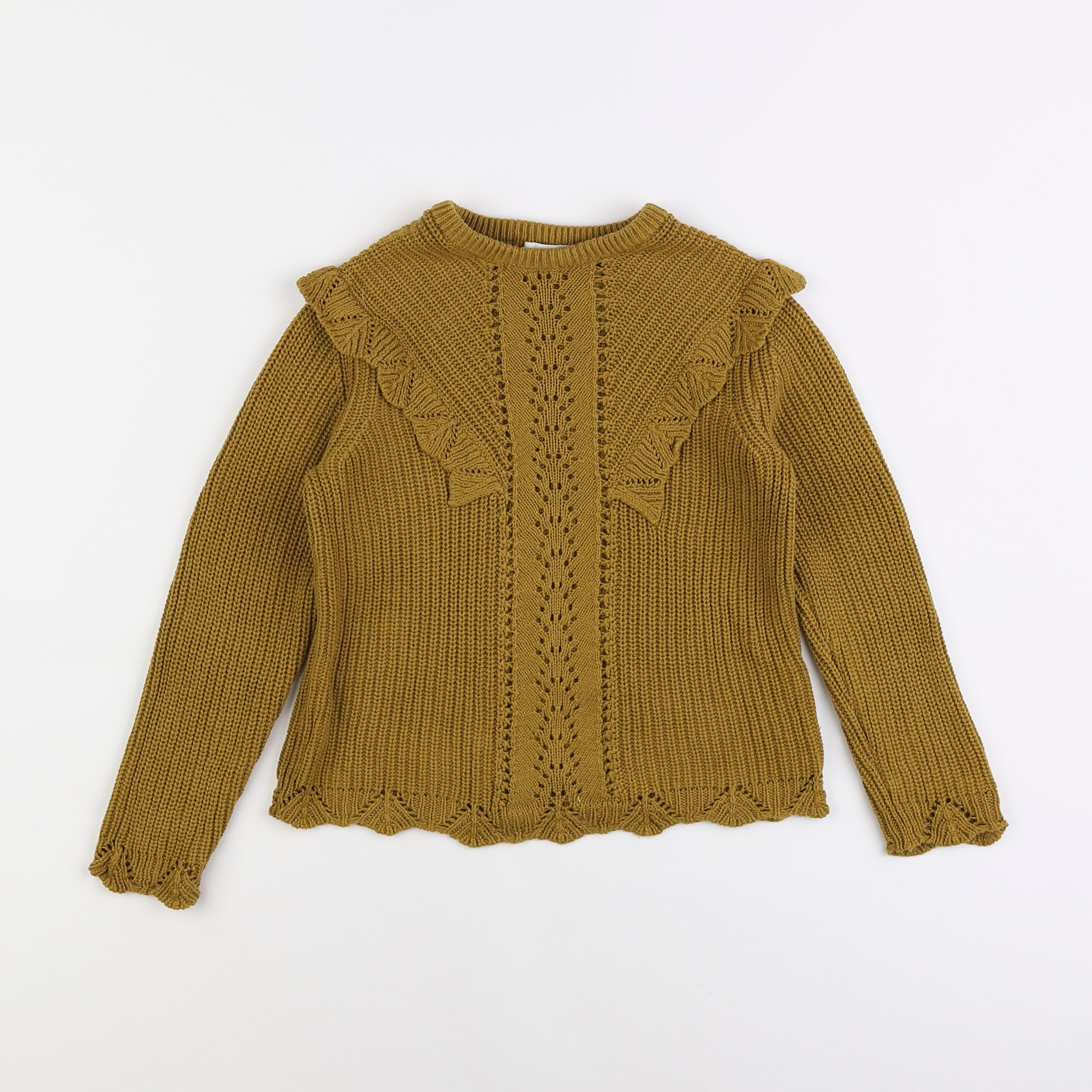 Vertbaudet - pull jaune - 6 ans