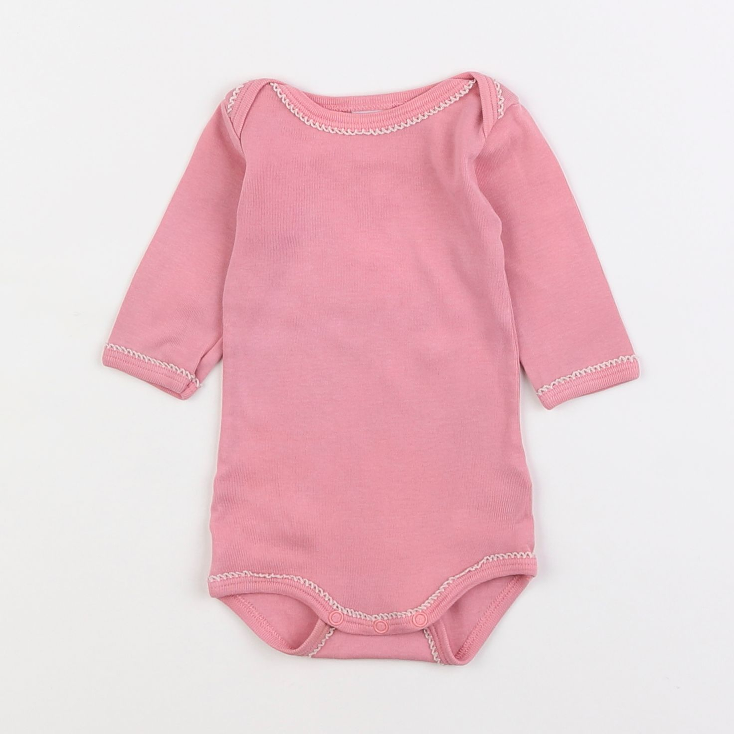 Petit Bateau - body rose - 1 mois