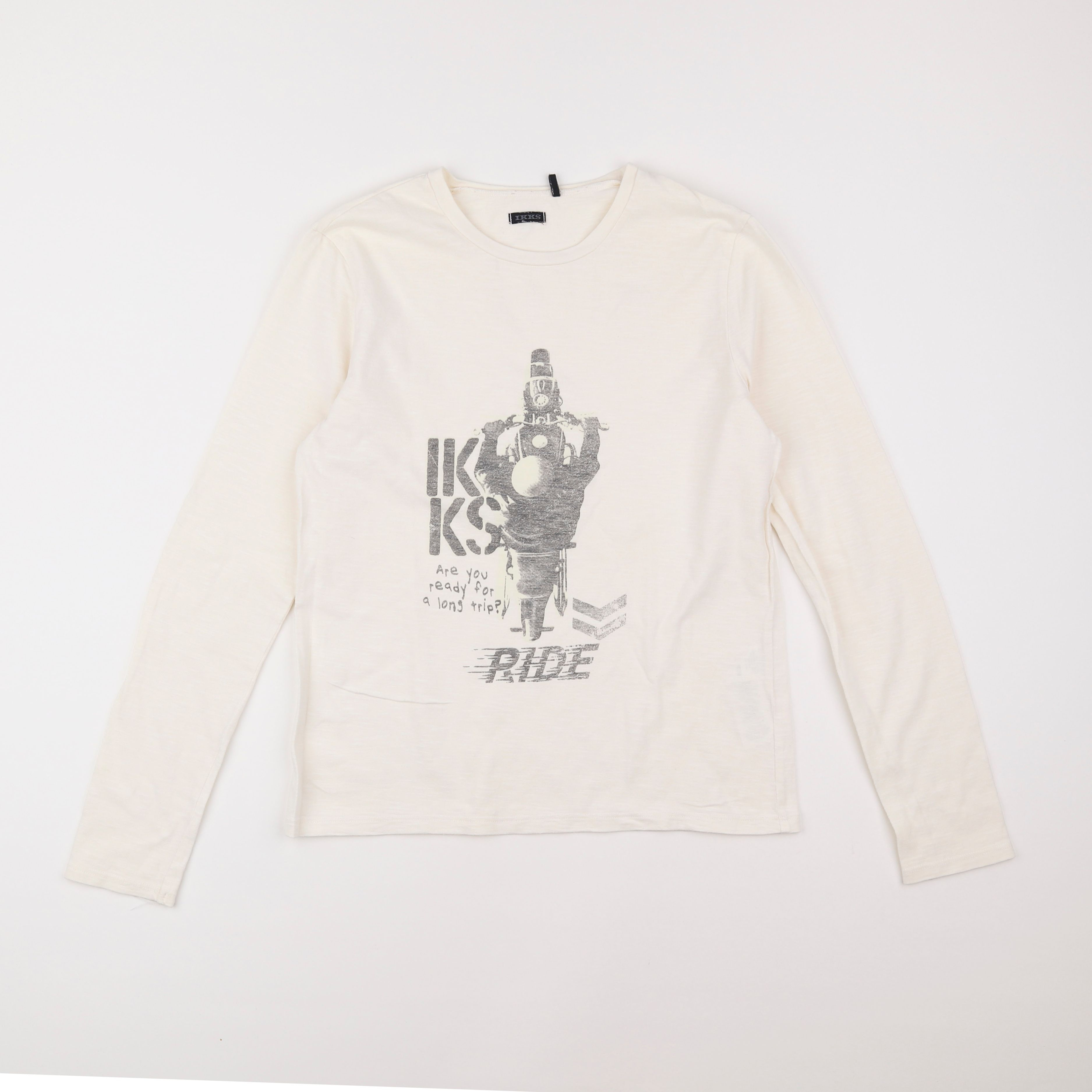 IKKS - tee-shirt beige - 14 ans