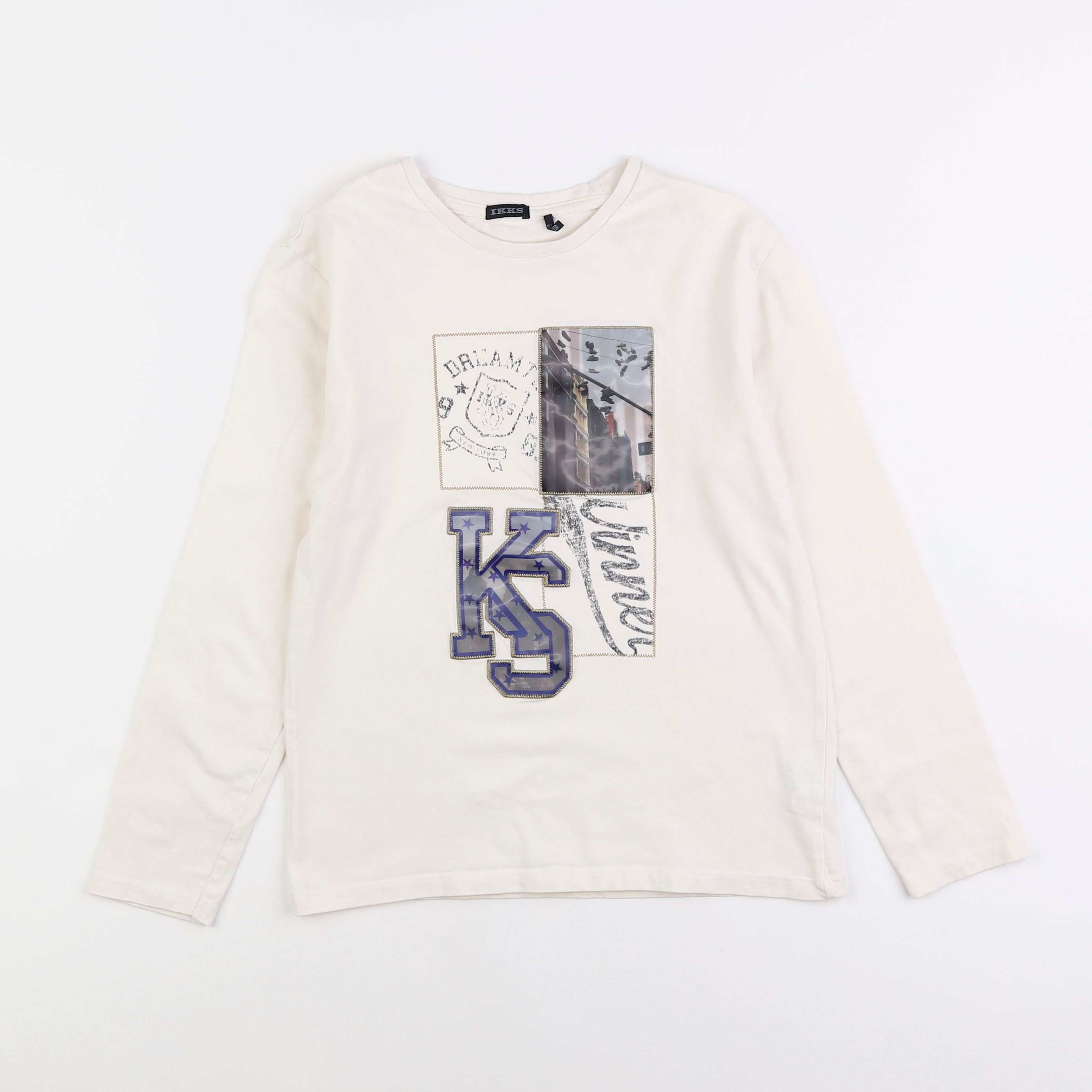 IKKS - tee-shirt beige - 10 ans