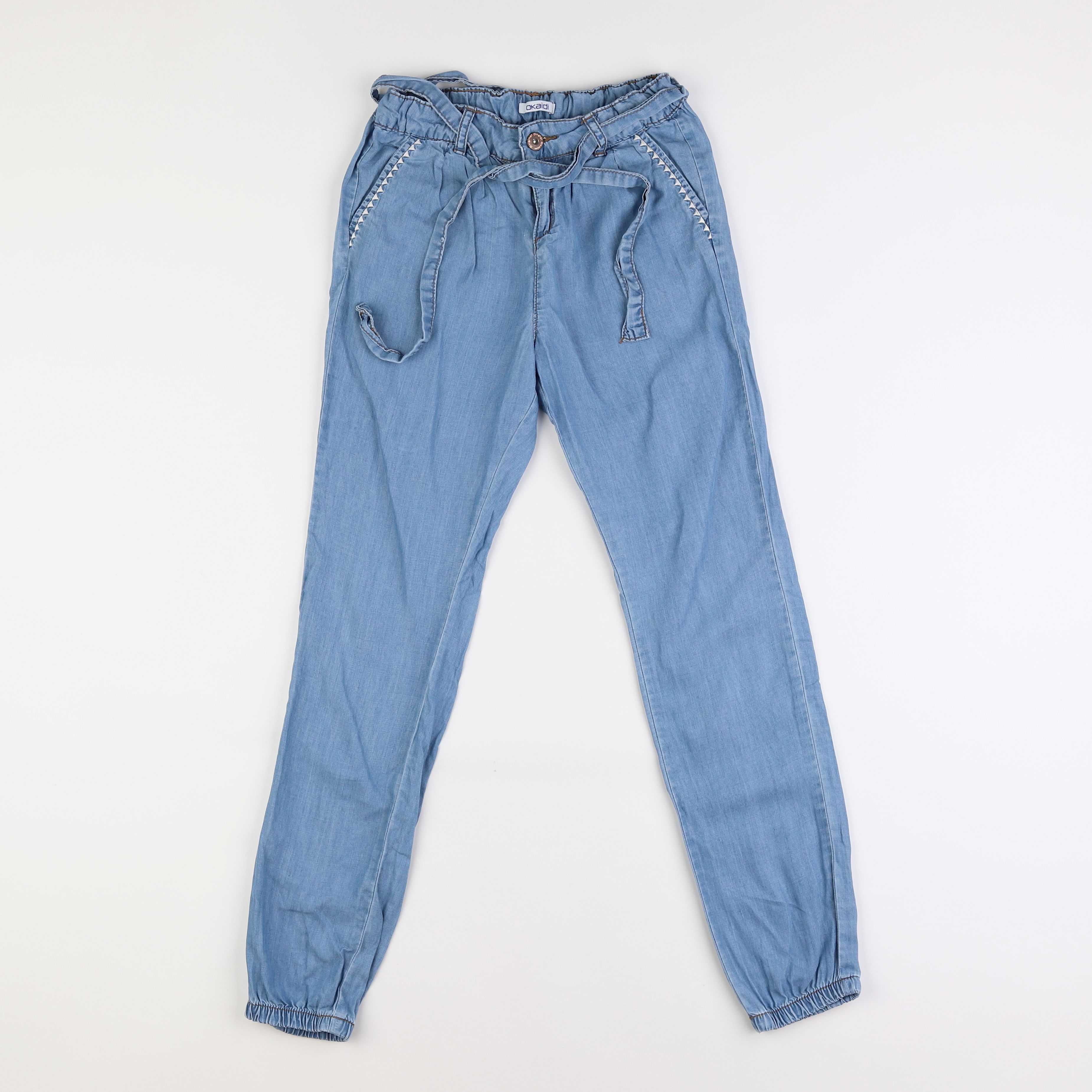 Okaidi - pantalon bleu - 10 ans