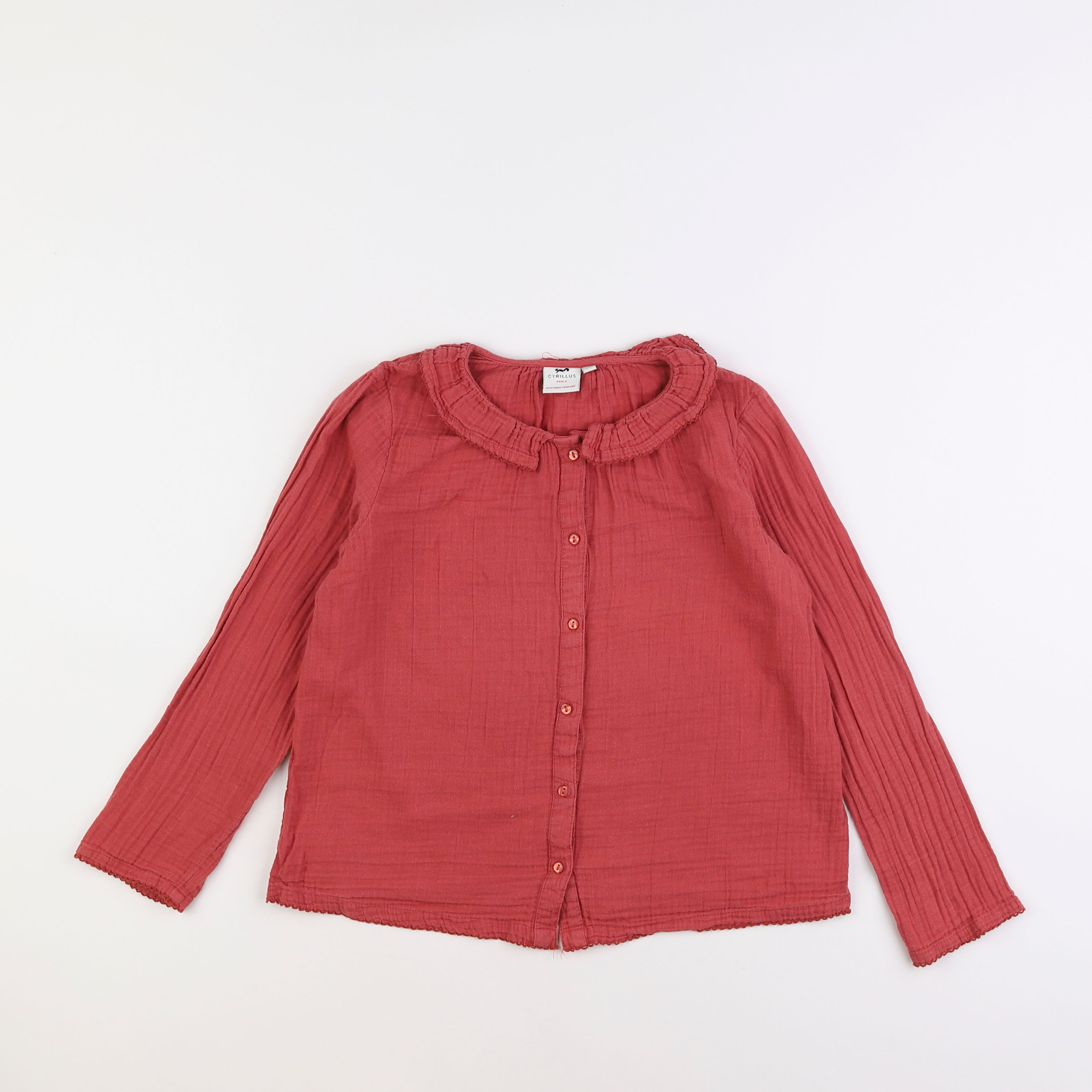 Cyrillus - chemise rouge - 10 ans