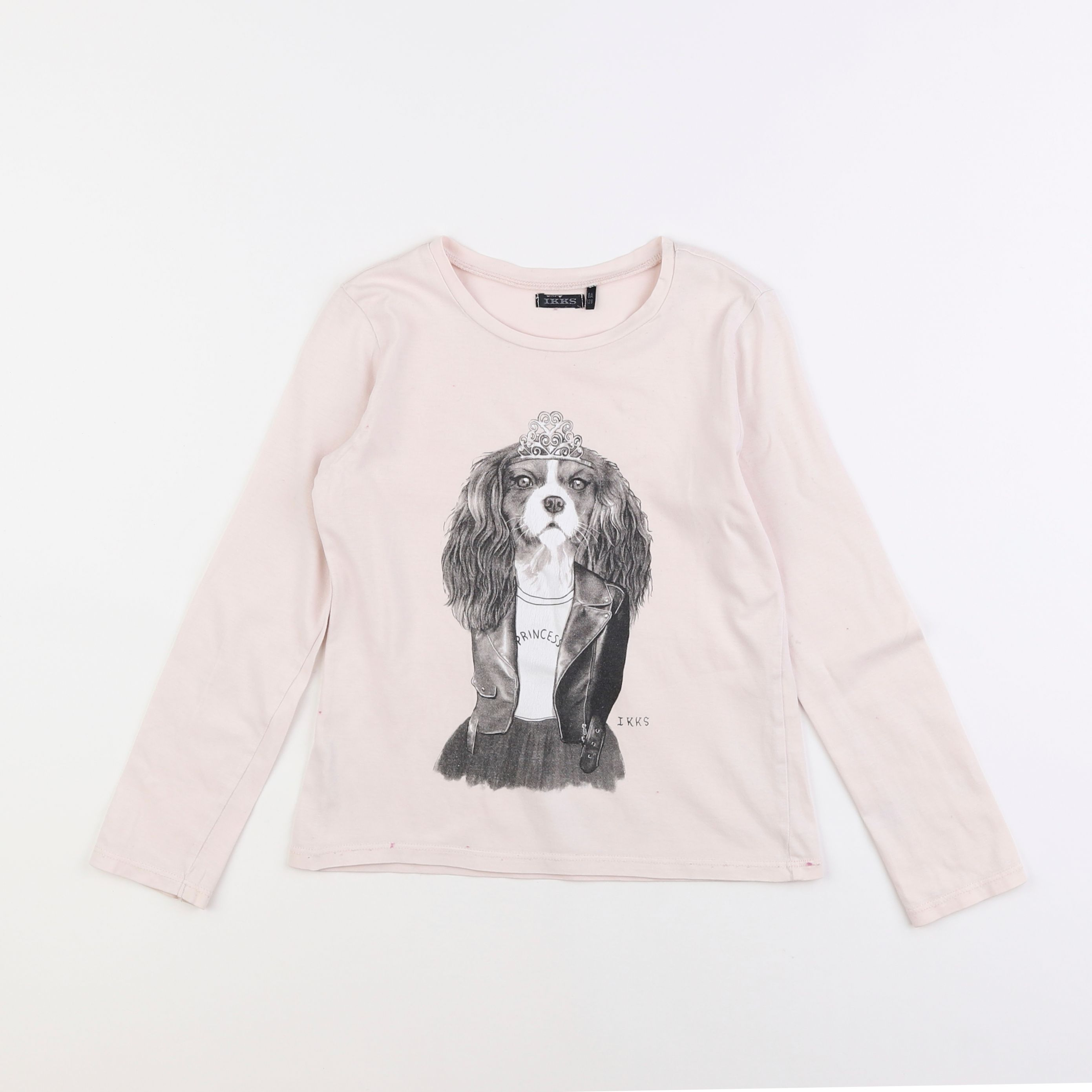 IKKS - tee-shirt rose - 8 ans