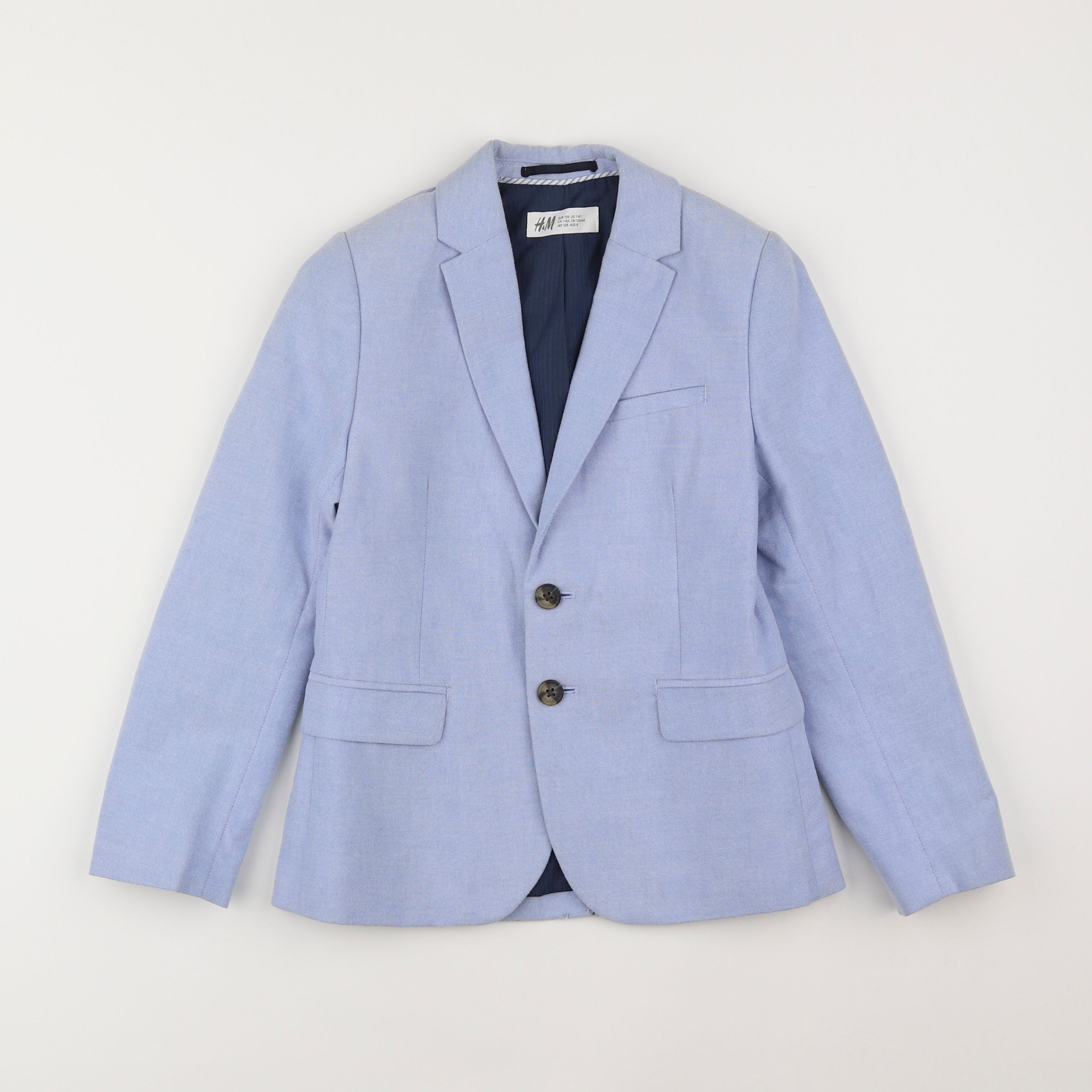 H&M - veste bleu - 7/8 ans