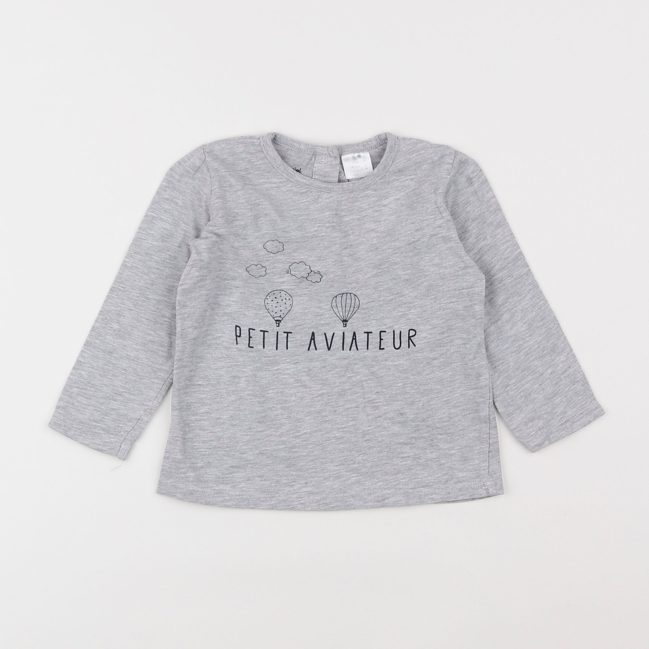 La Redoute - tee-shirt gris - 12 mois