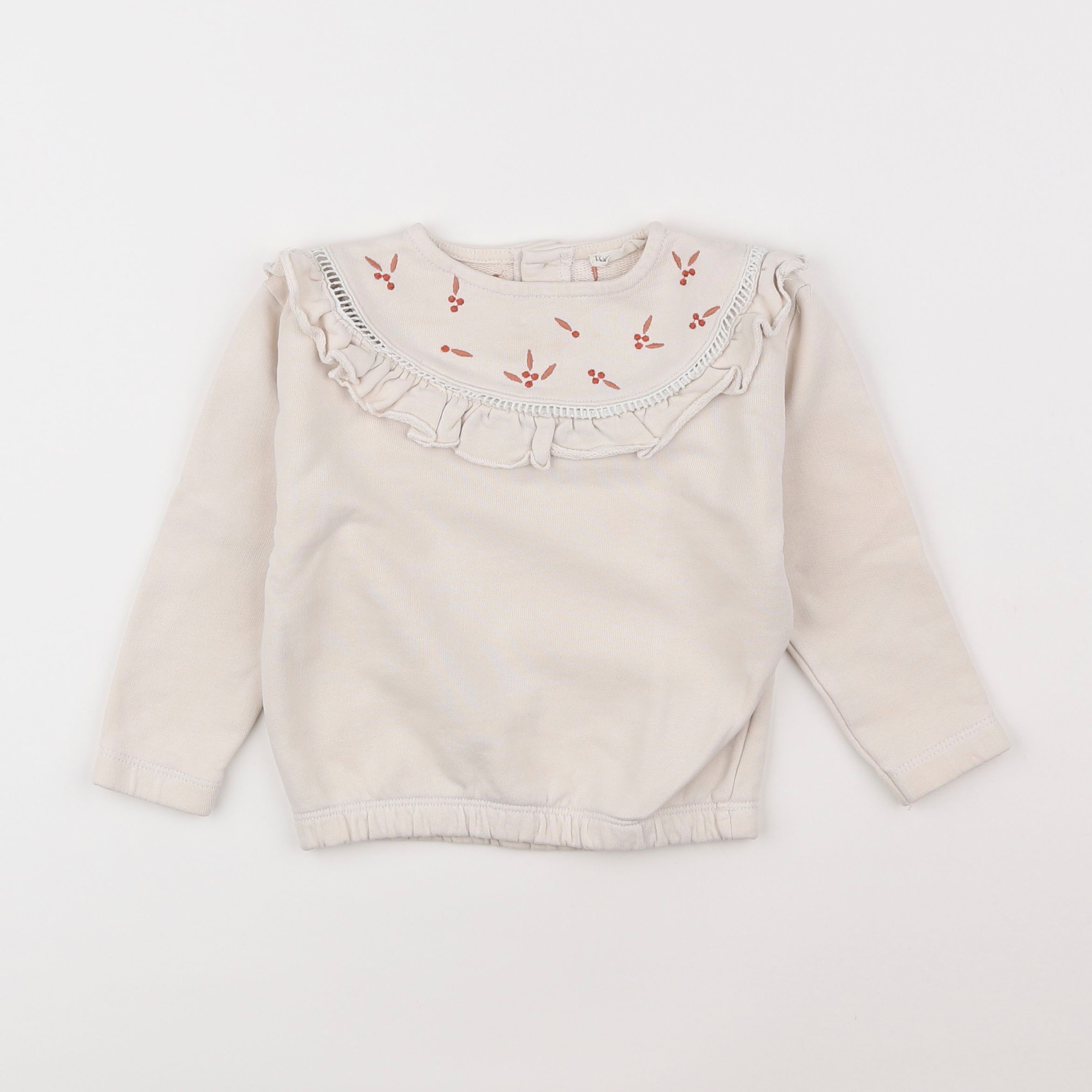 Little Cigogne - sweat beige - 2 ans