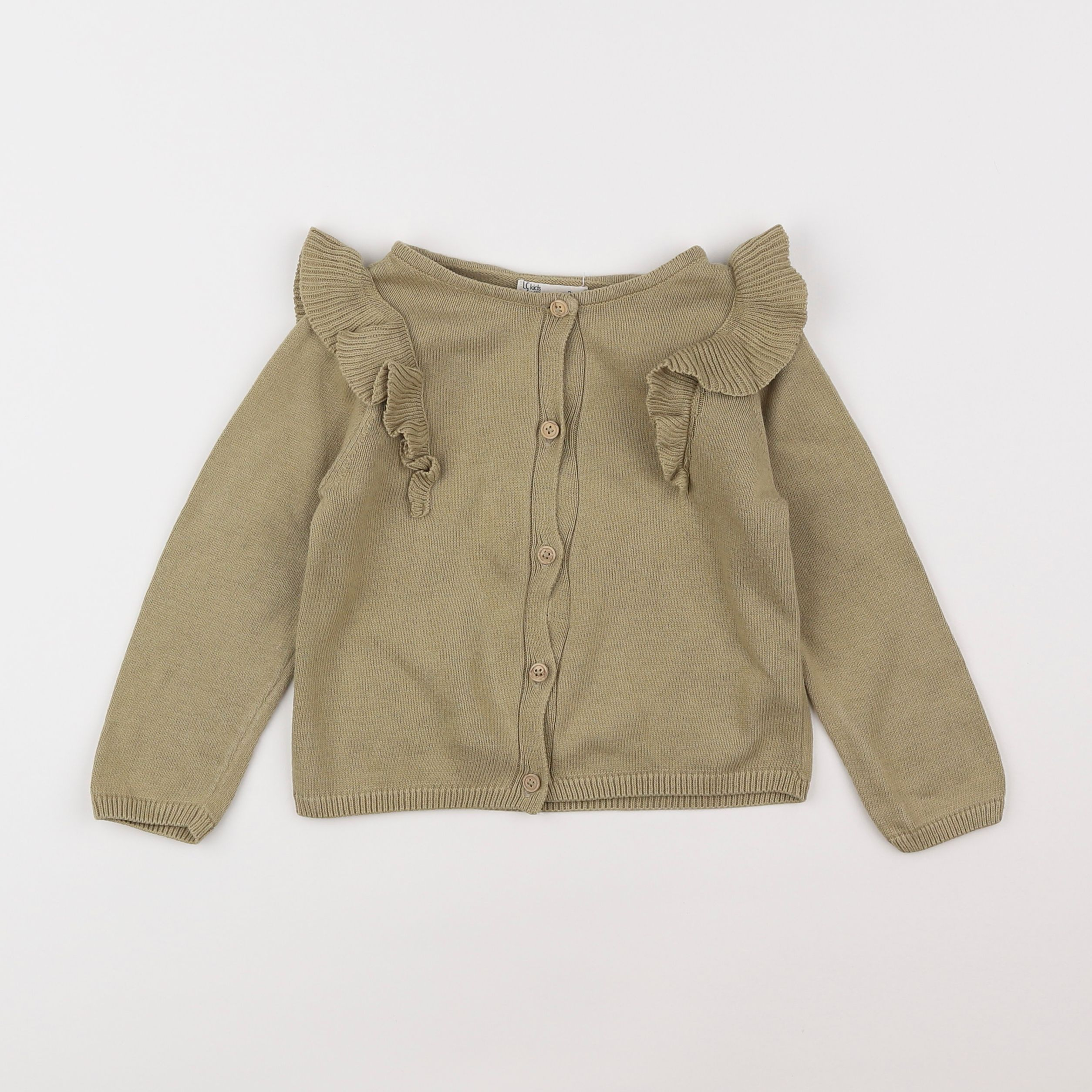 Little Cigogne - gilet vert - 2 ans