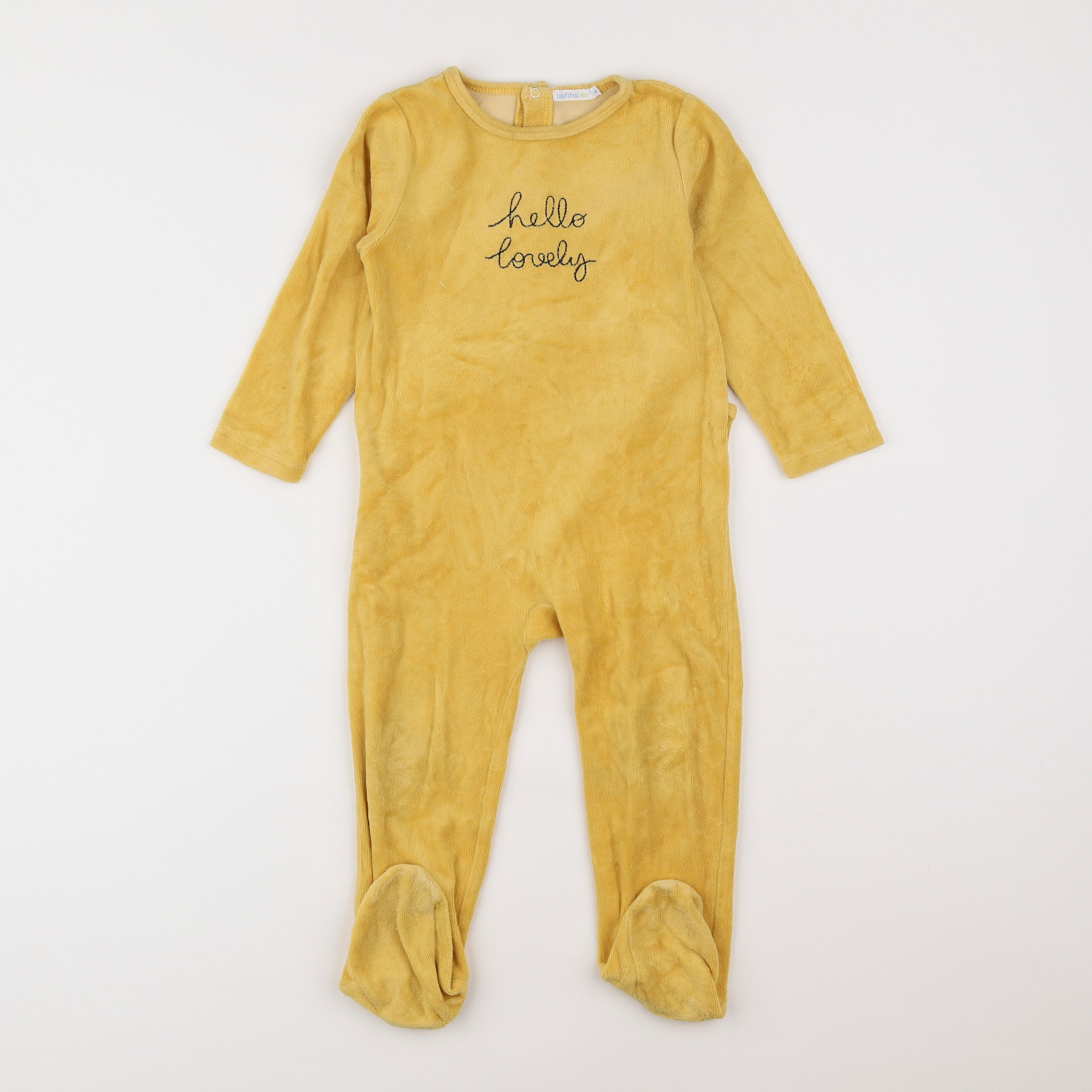 Boutchou - pyjama velours jaune - 2 ans