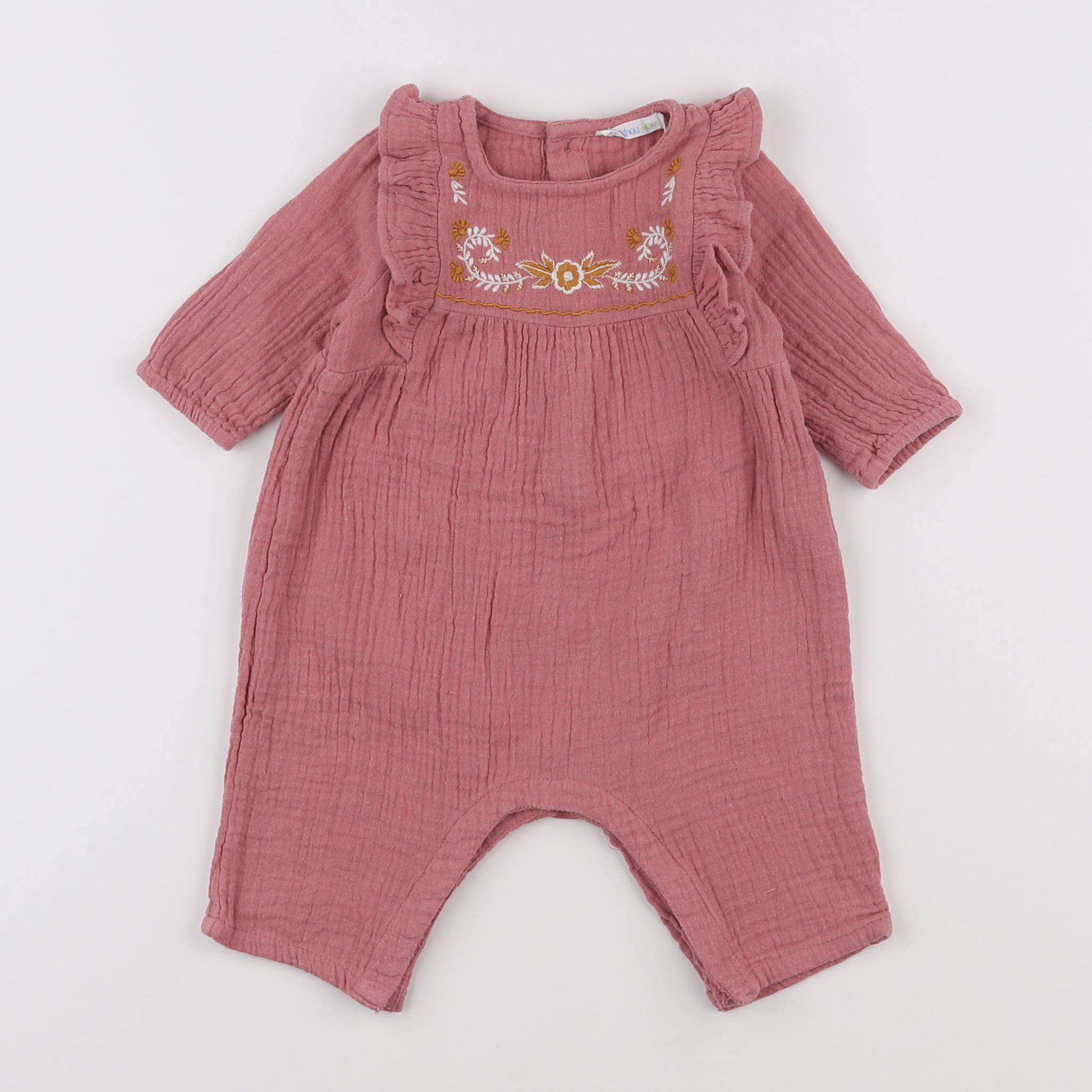 Boutchou - combinaison rose - 1 mois