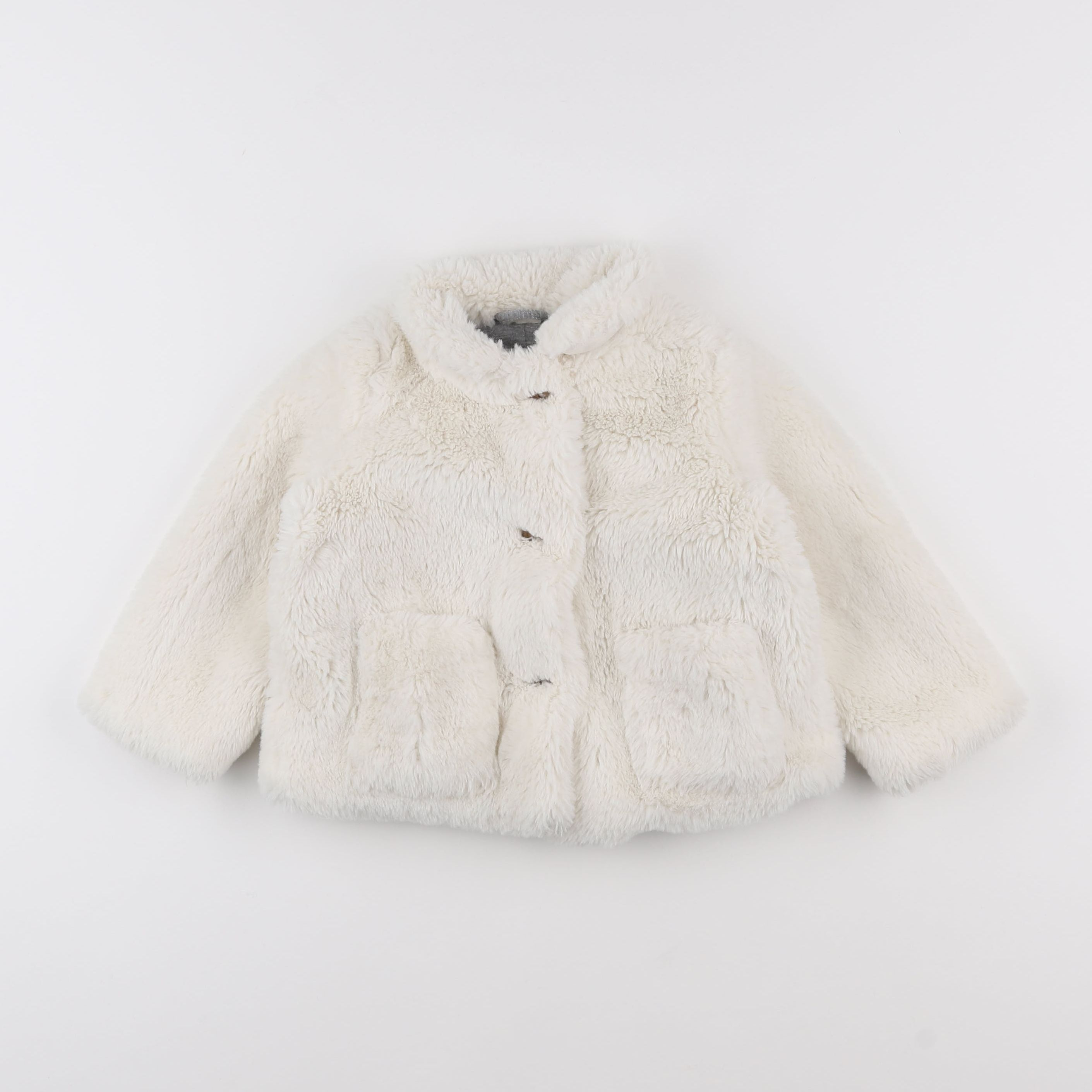 Mango - veste blanc - 12/18 mois