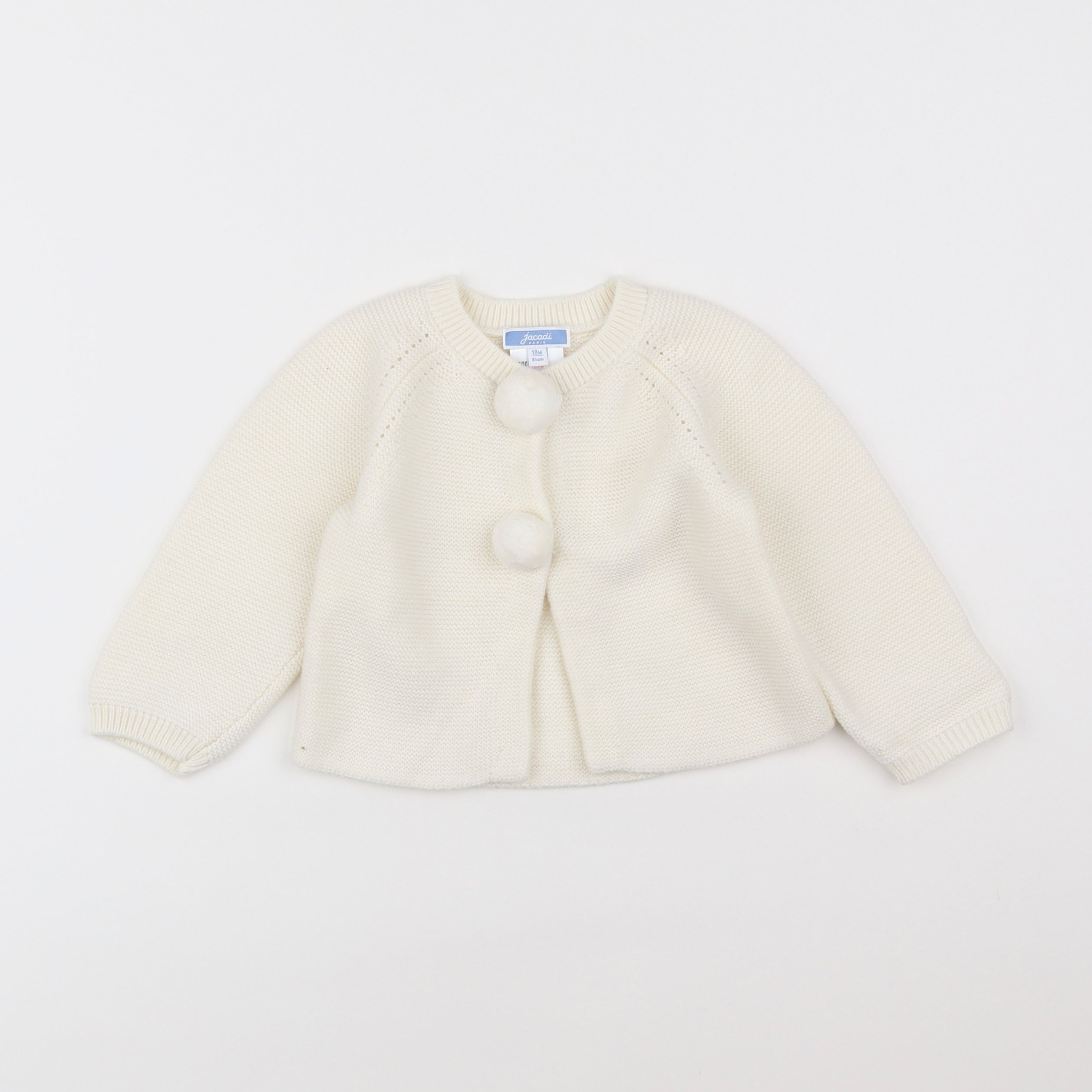 Jacadi - gilet blanc - 18 mois