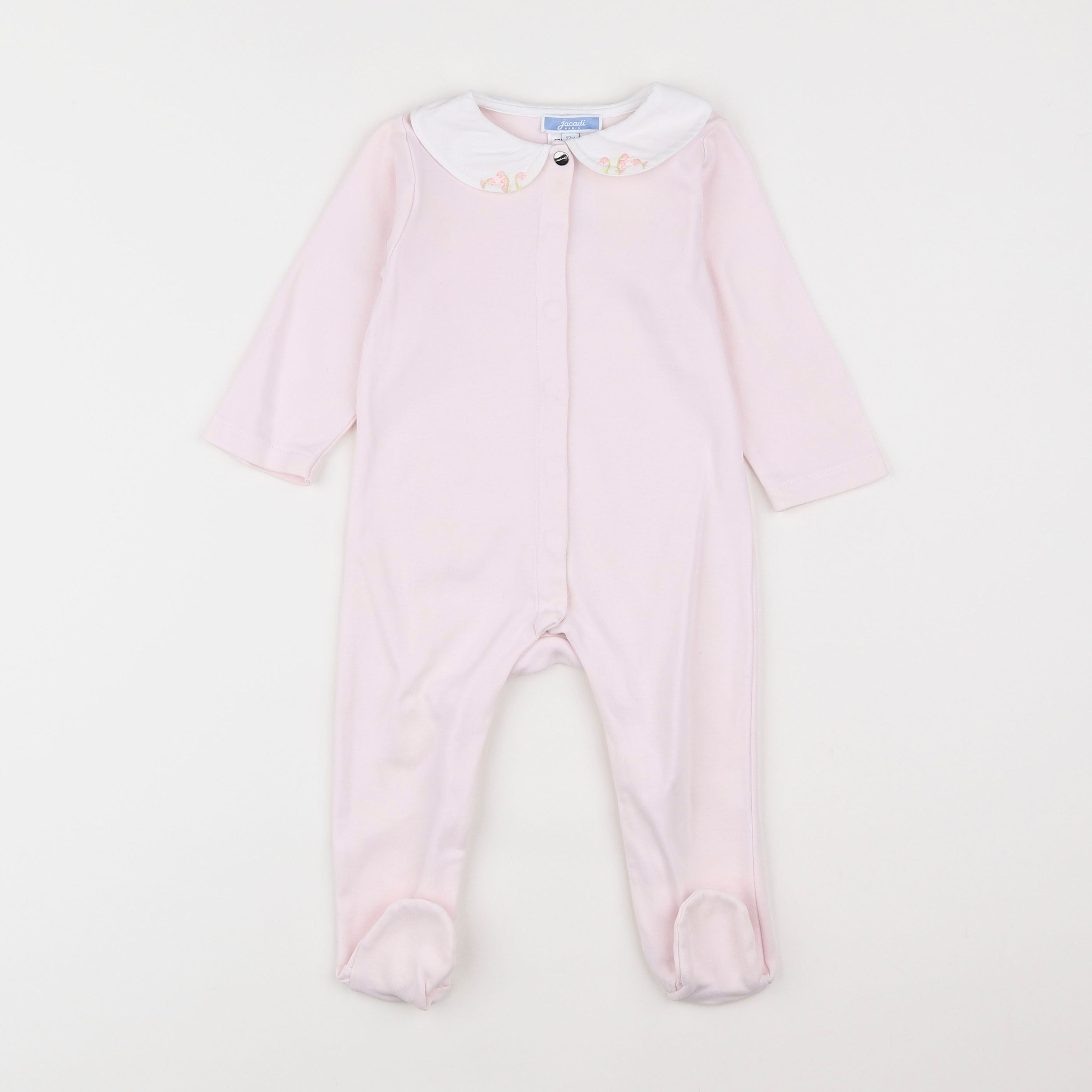 Jacadi - pyjama coton rose - 12 mois