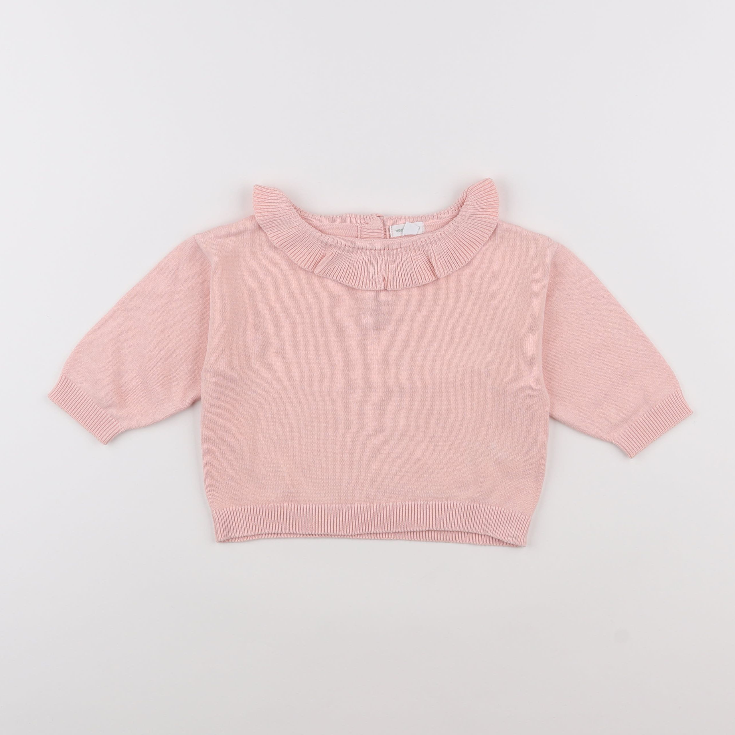 Vertbaudet - pull rose - 9 mois