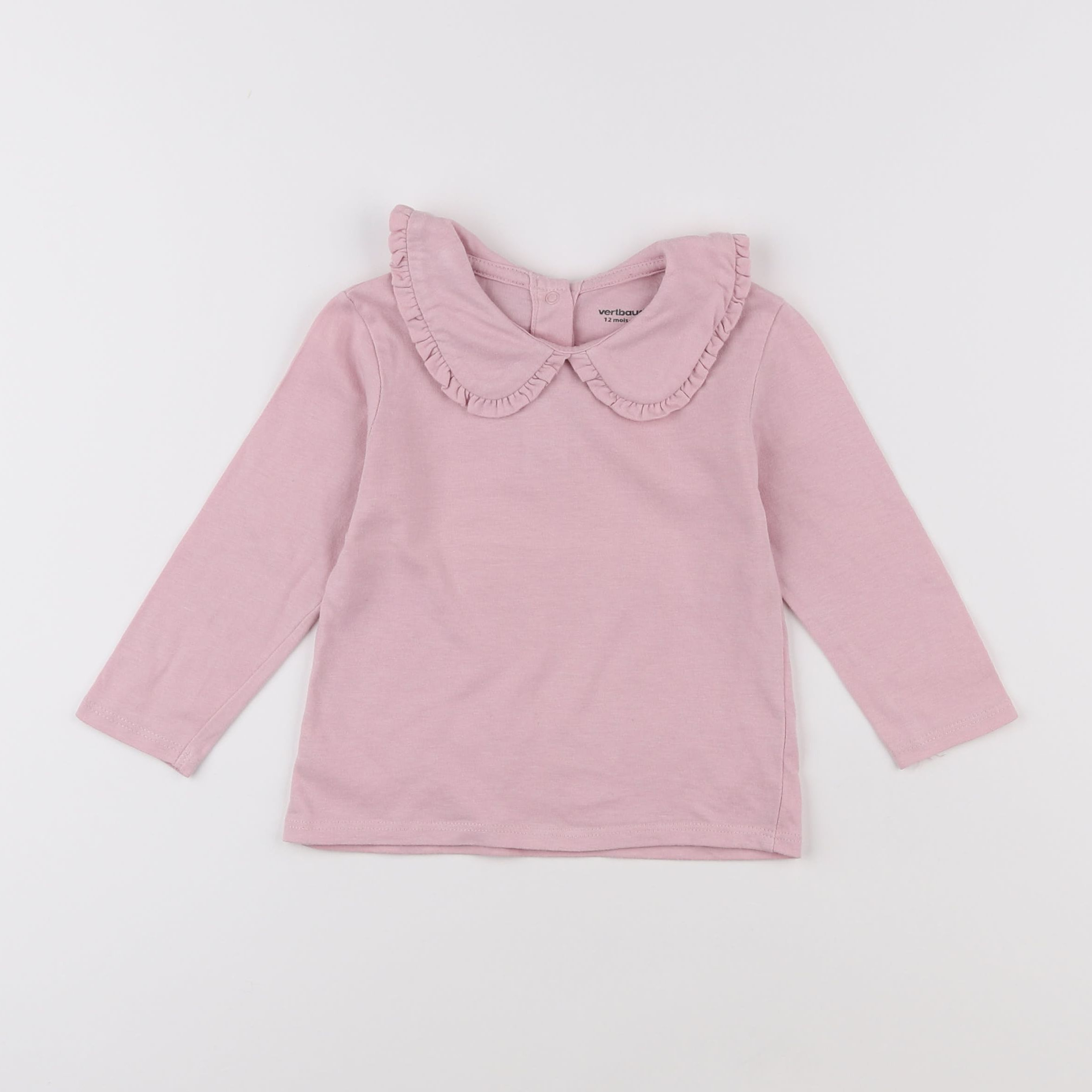 Vertbaudet - tee-shirt rose - 12 mois