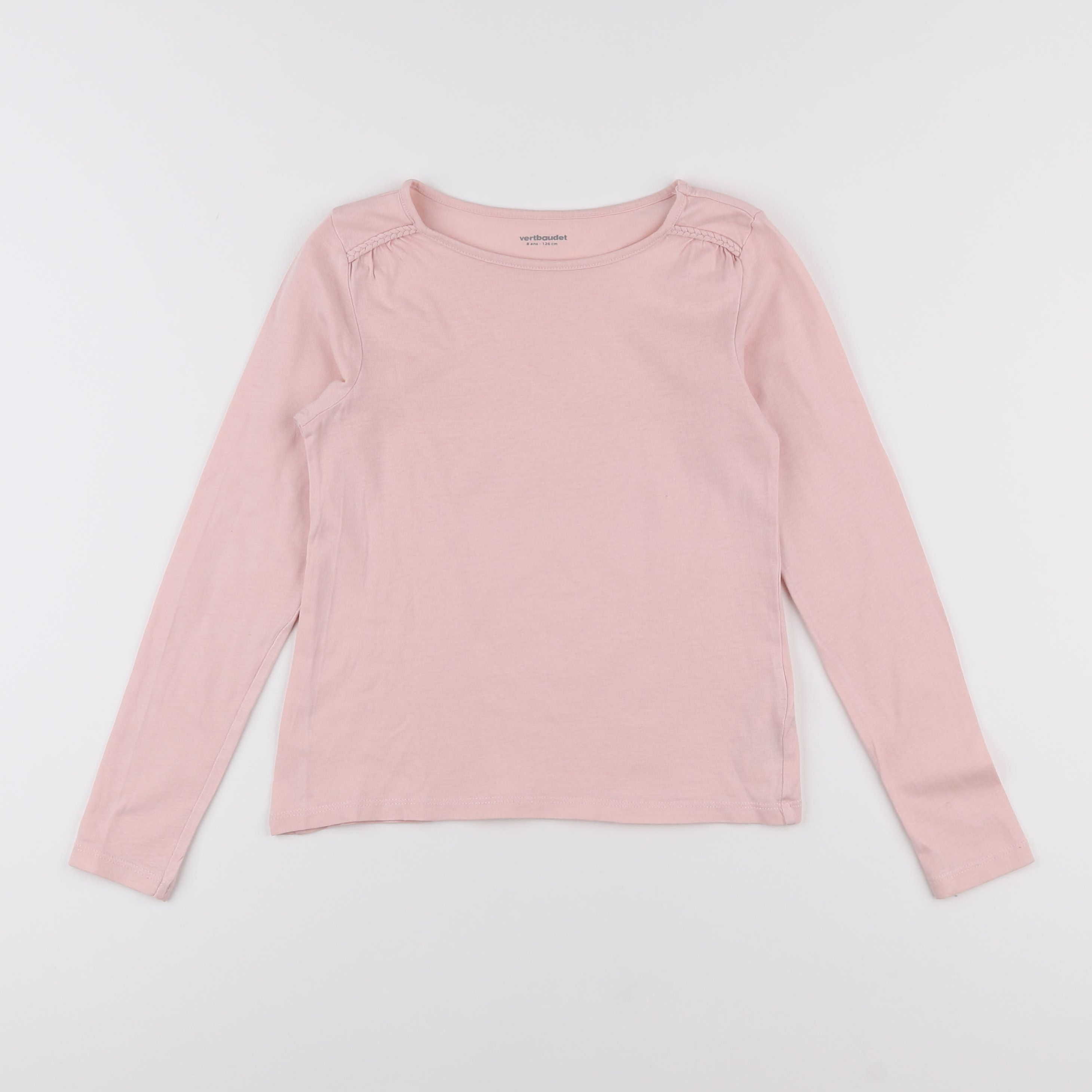 Vertbaudet - tee-shirt rose - 8 ans