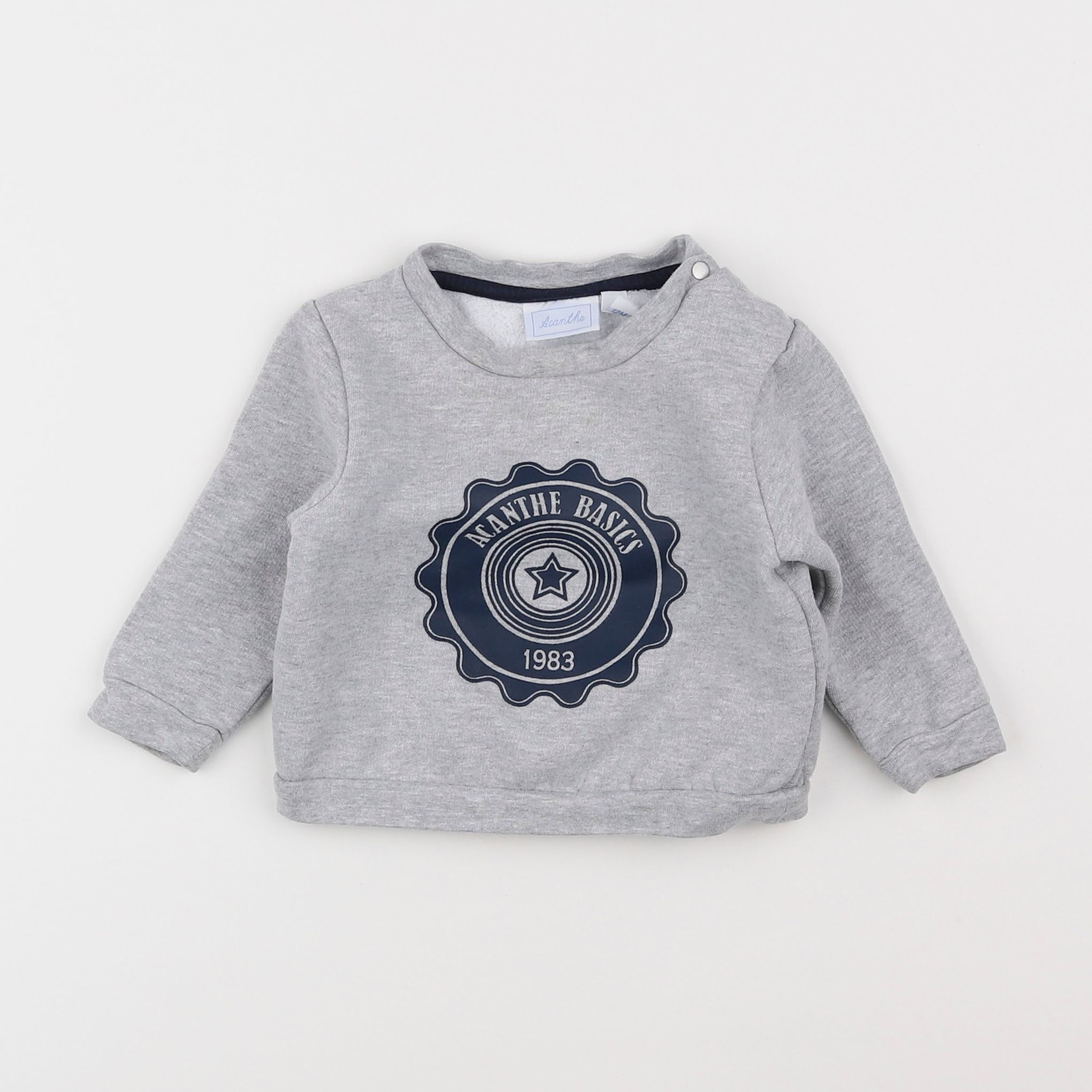 Acanthe - sweat gris - 12 mois