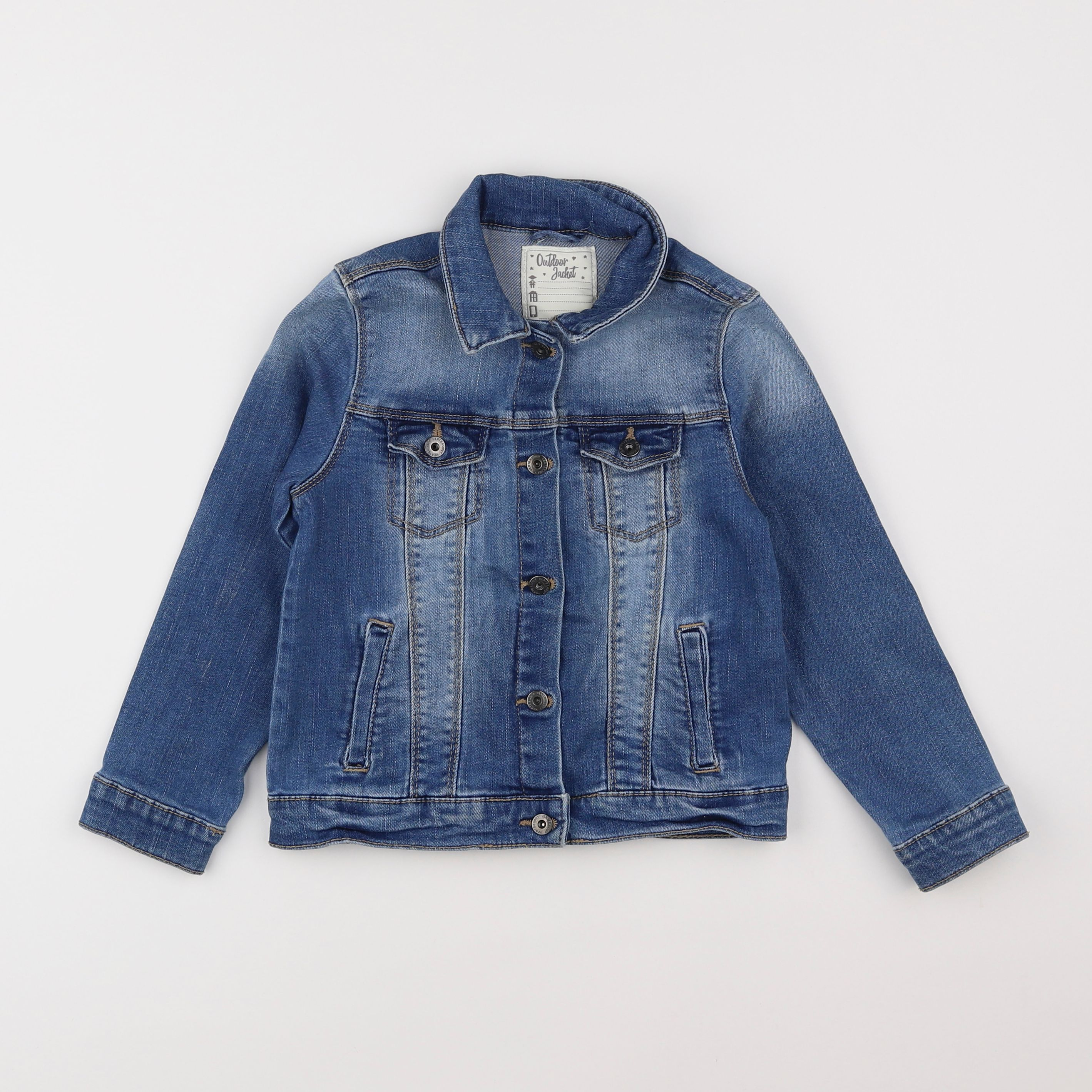 Vertbaudet - veste bleu - 6 ans