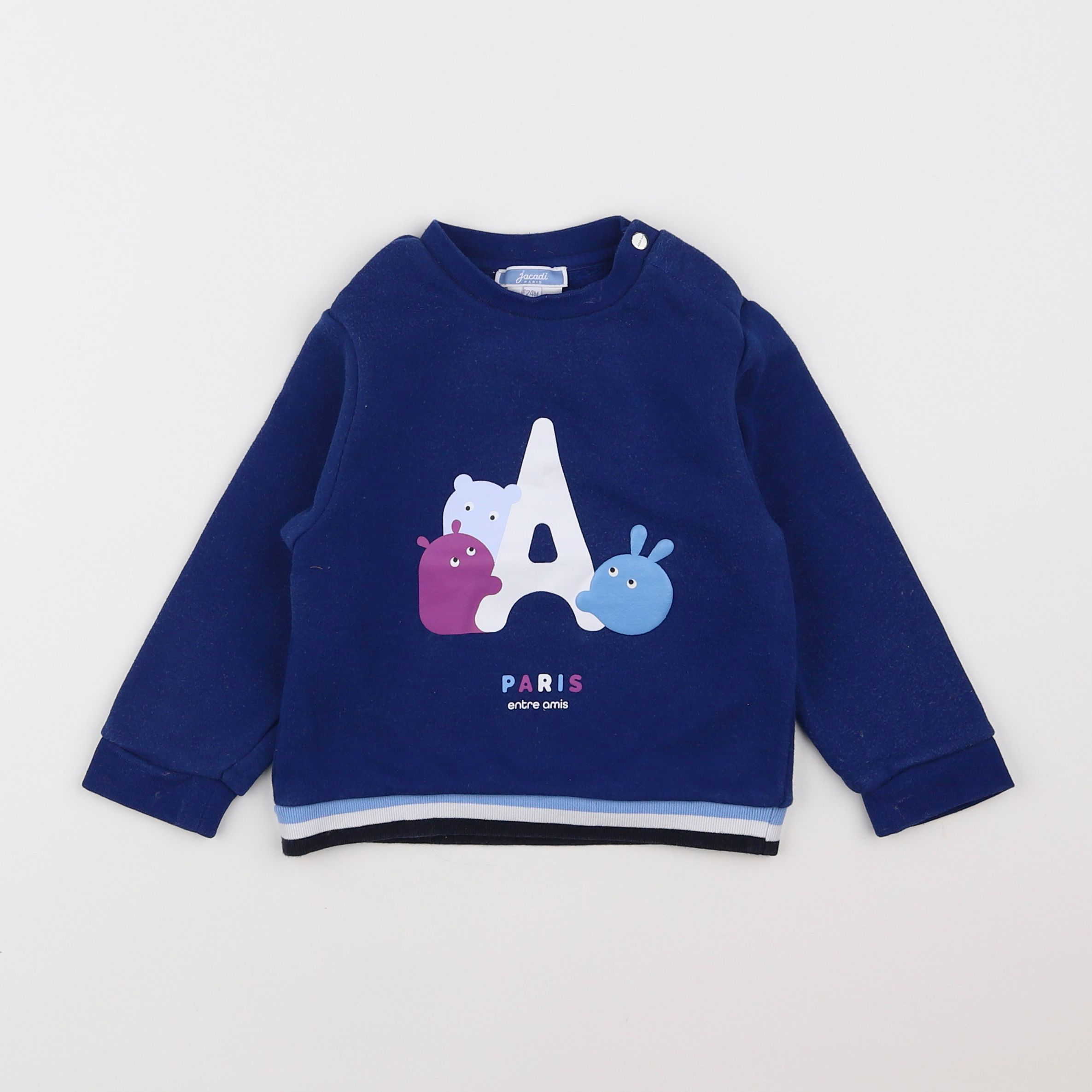 Jacadi - sweat bleu - 2 ans