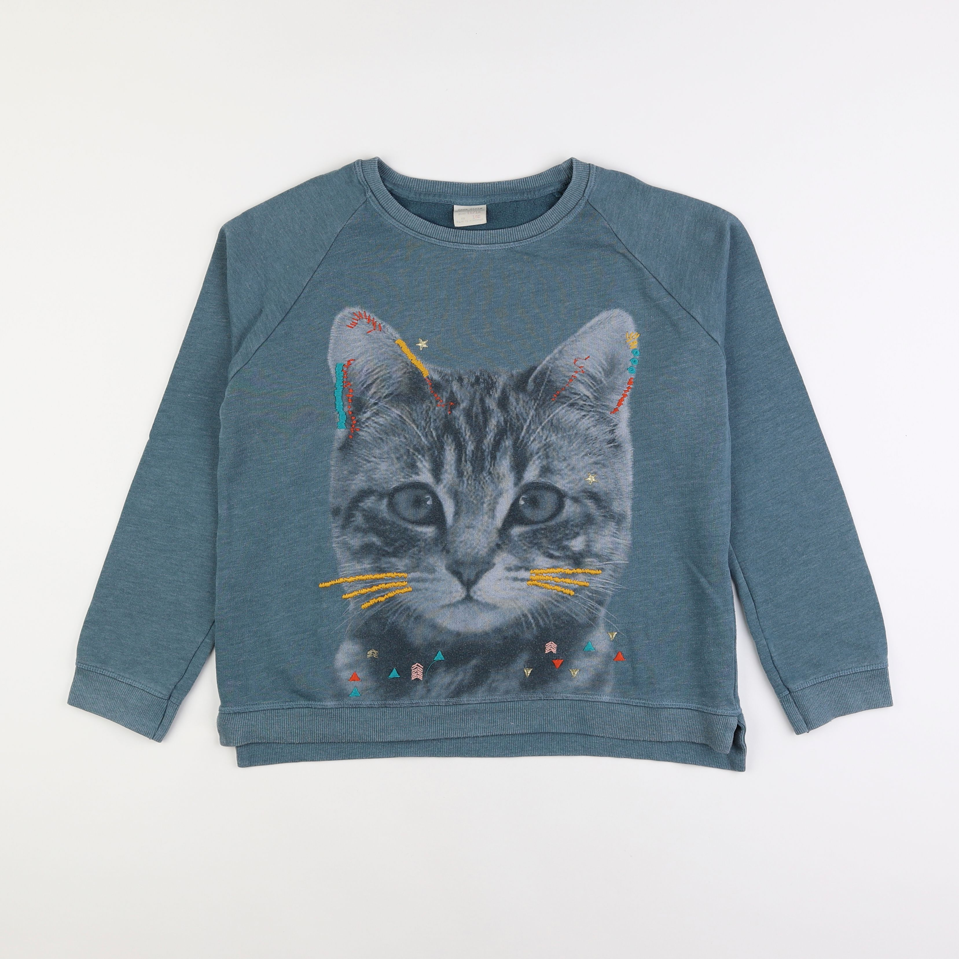 Zara - sweat bleu - 11/12 ans