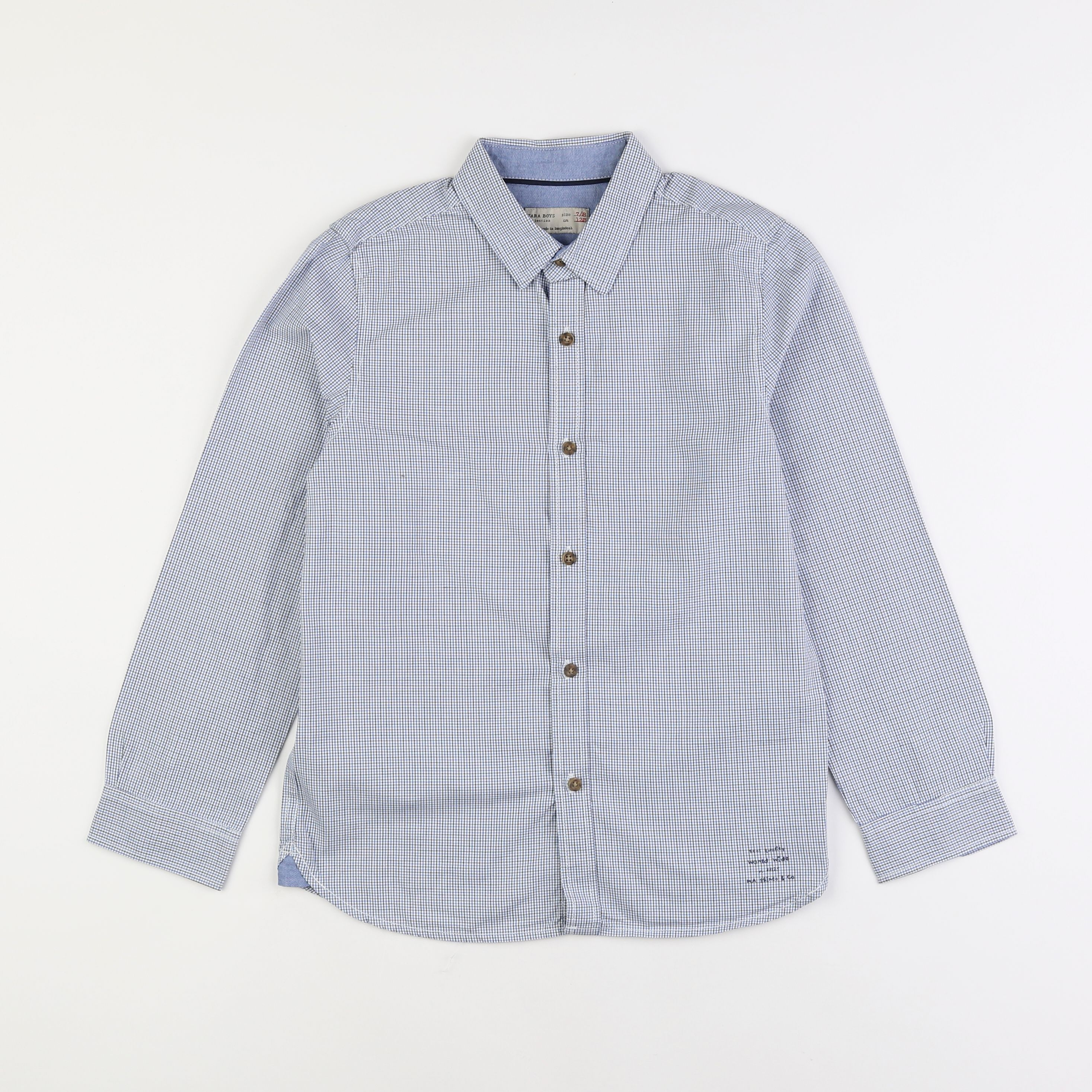 Zara - chemise bleu - 7/8 ans