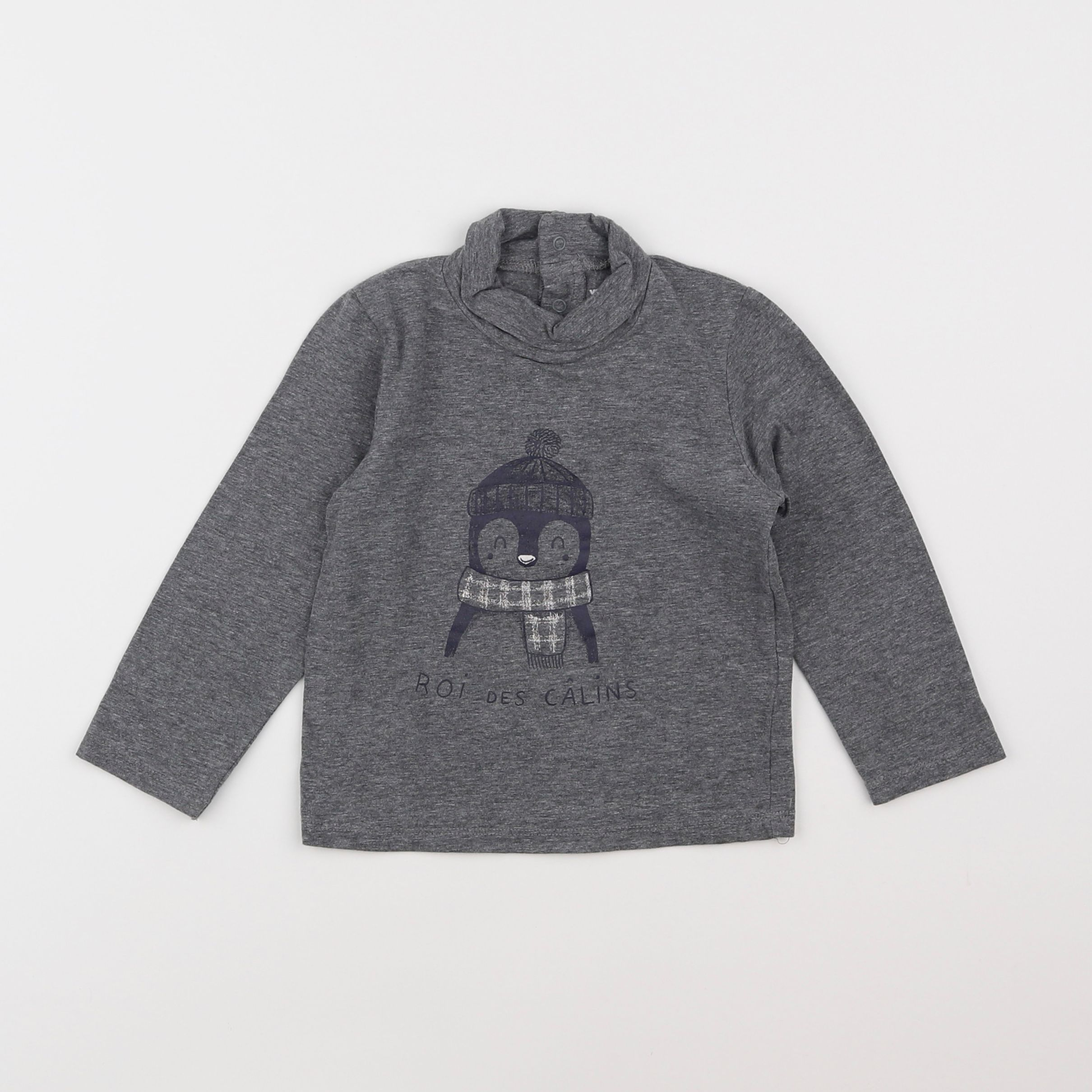 Vertbaudet - sous-pull gris - 2 ans