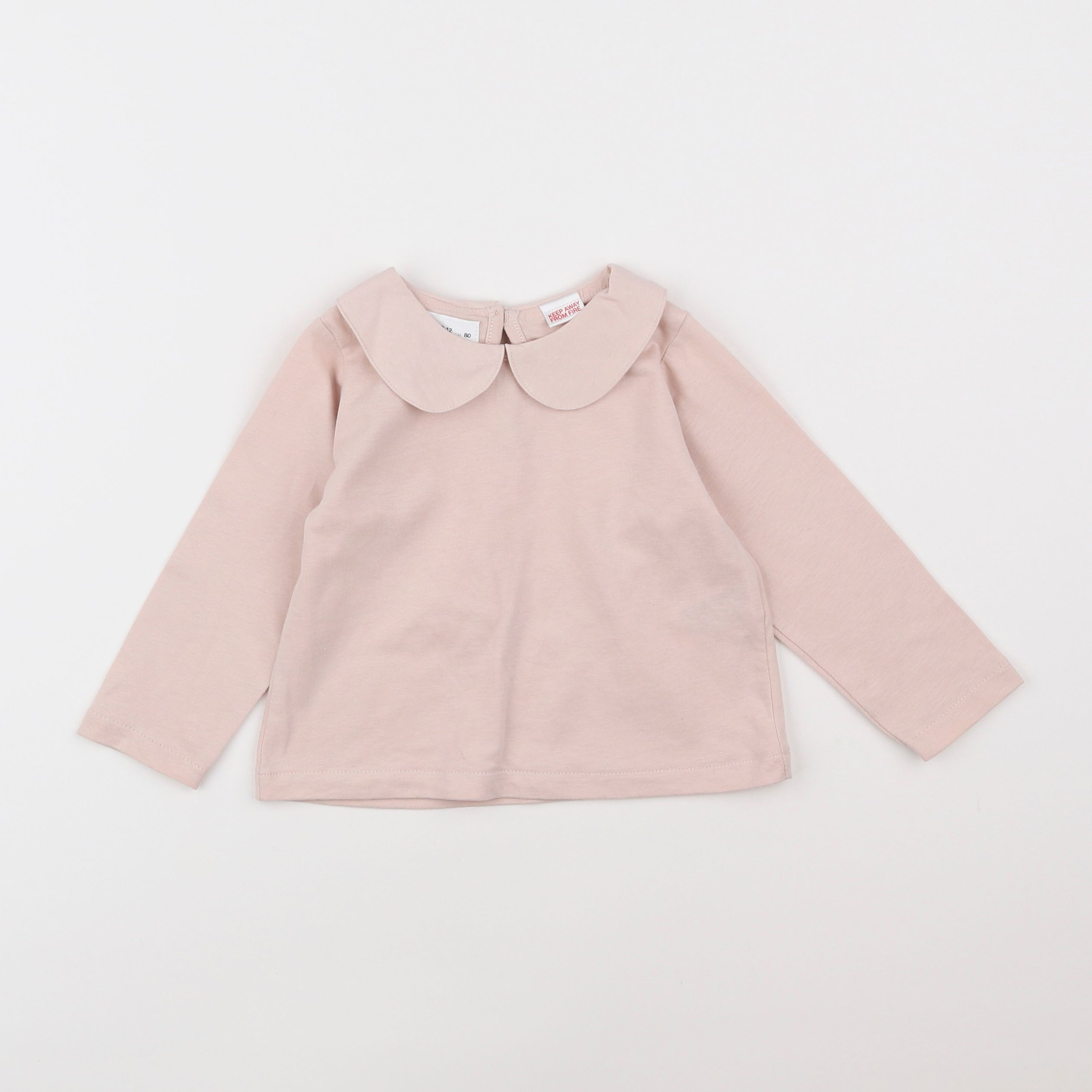 Zara - tee-shirt rose - 9/12 mois