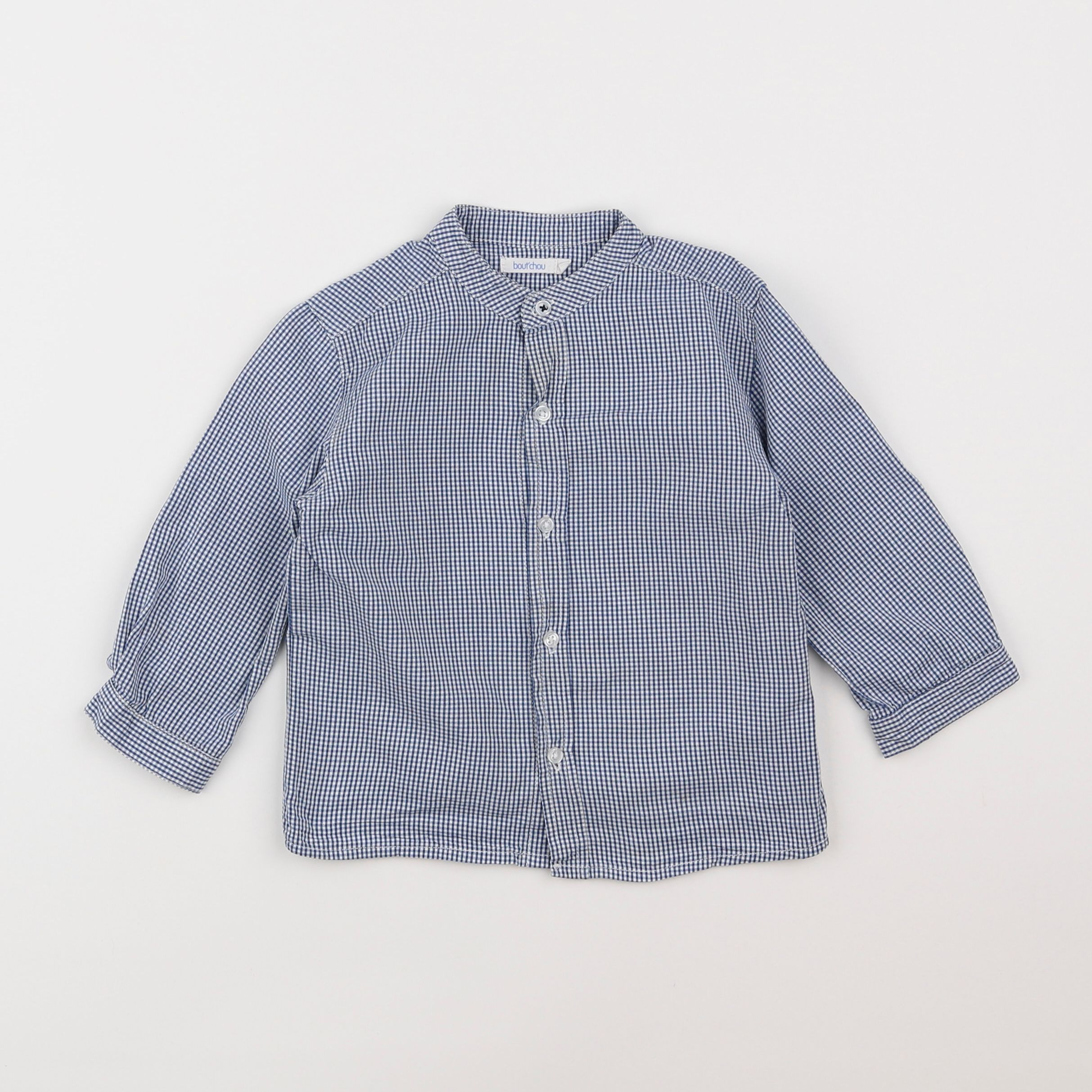 Boutchou - chemise bleu - 18 mois