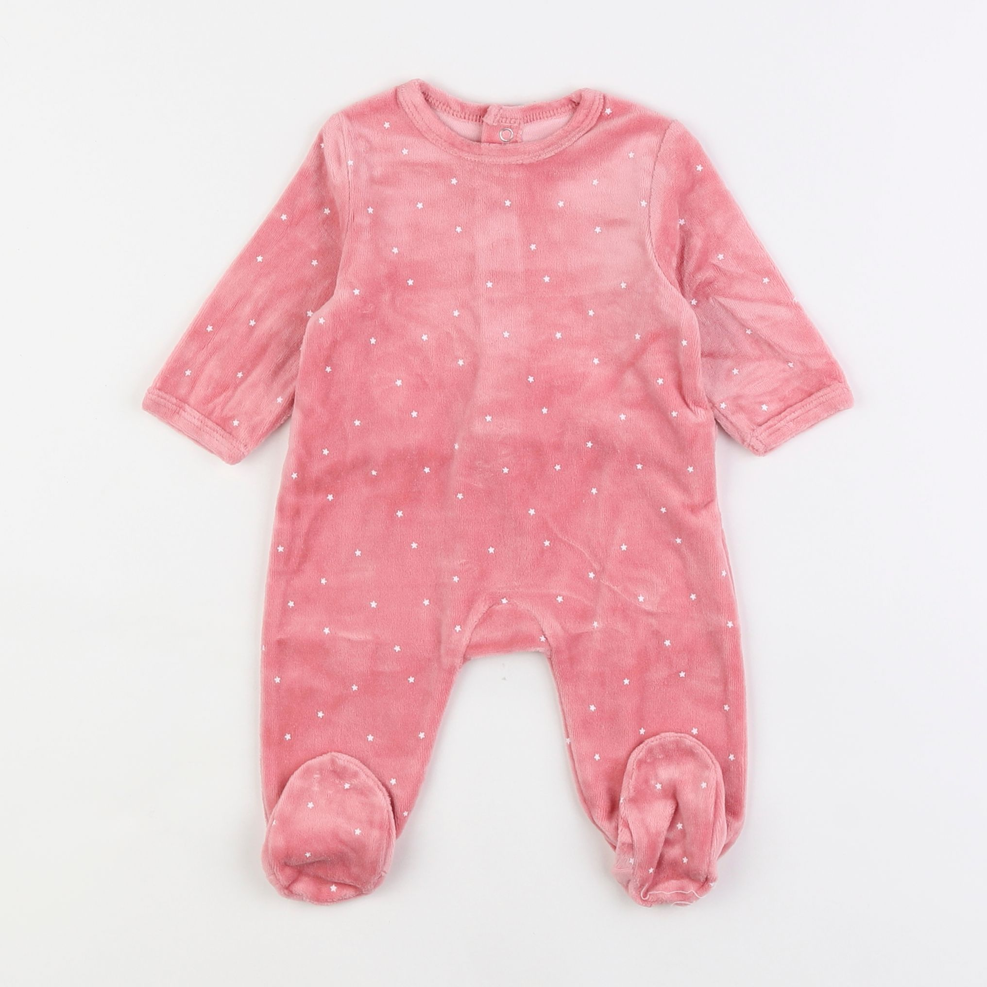 La Redoute - pyjama velours rose - 3 mois